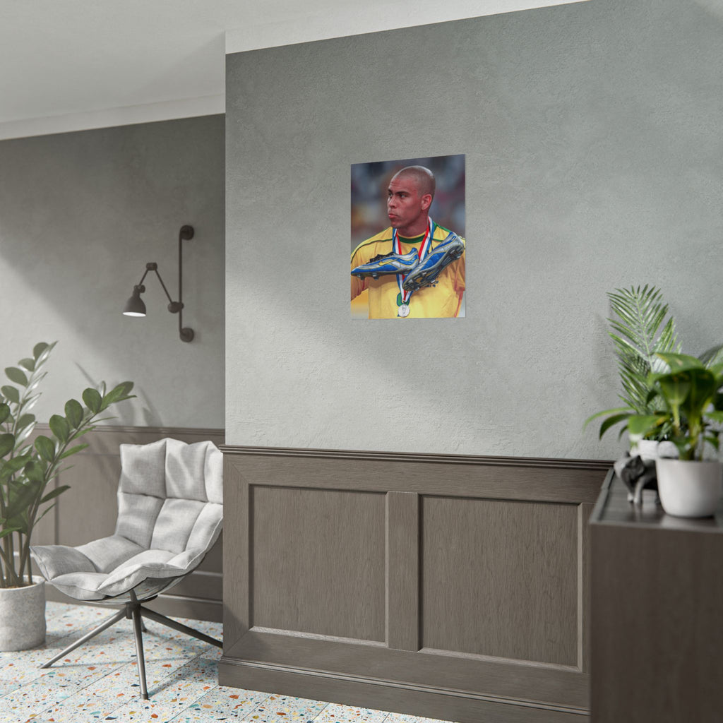 Ronaldo Brazil Champion Poster — Rolled Sports Wall Art