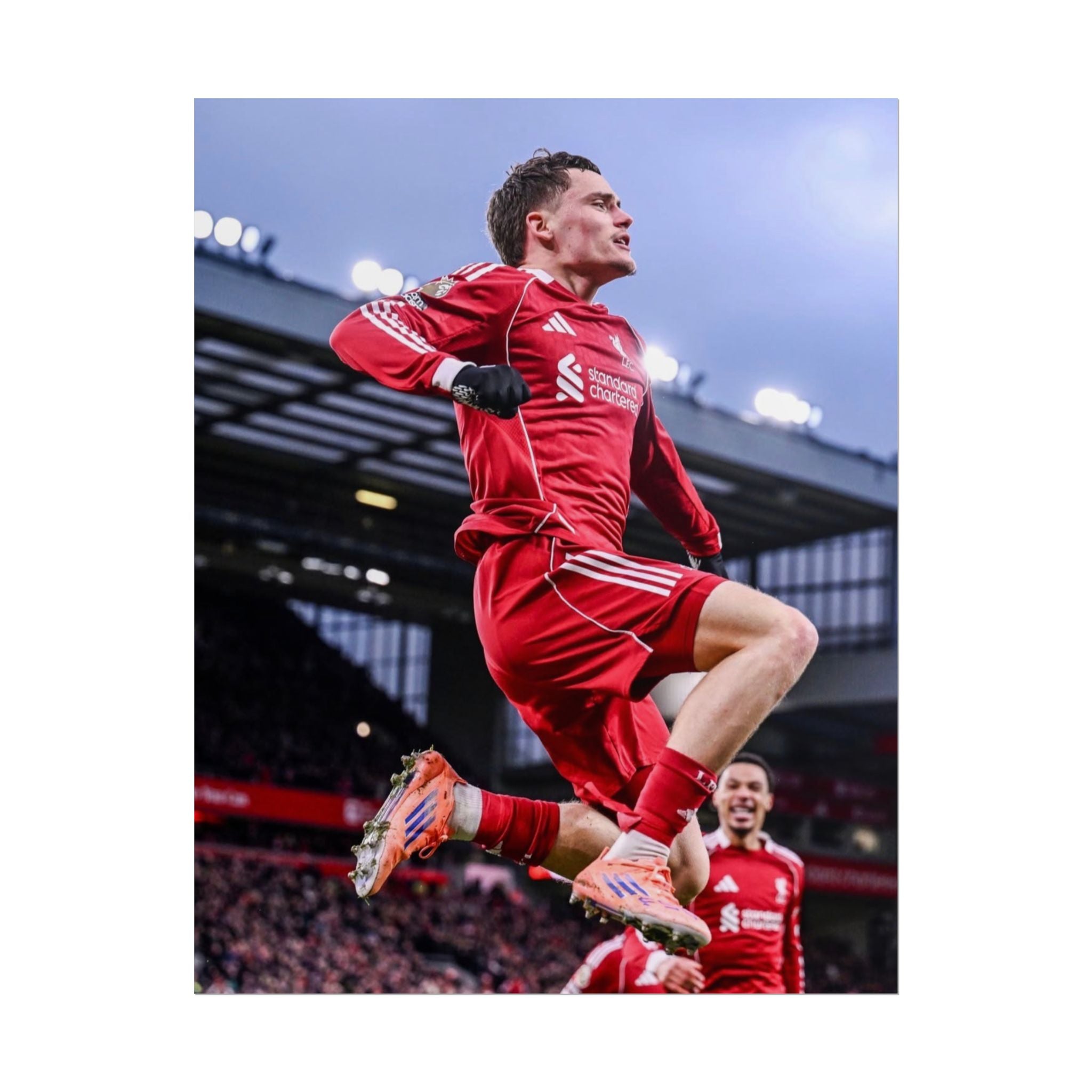 Florian Wirtz - Liverpool Football Star Action Poster