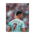 Cristiano Ronaldo Soccer Star Jersey Poster - Number 7 Back View Rolled Print