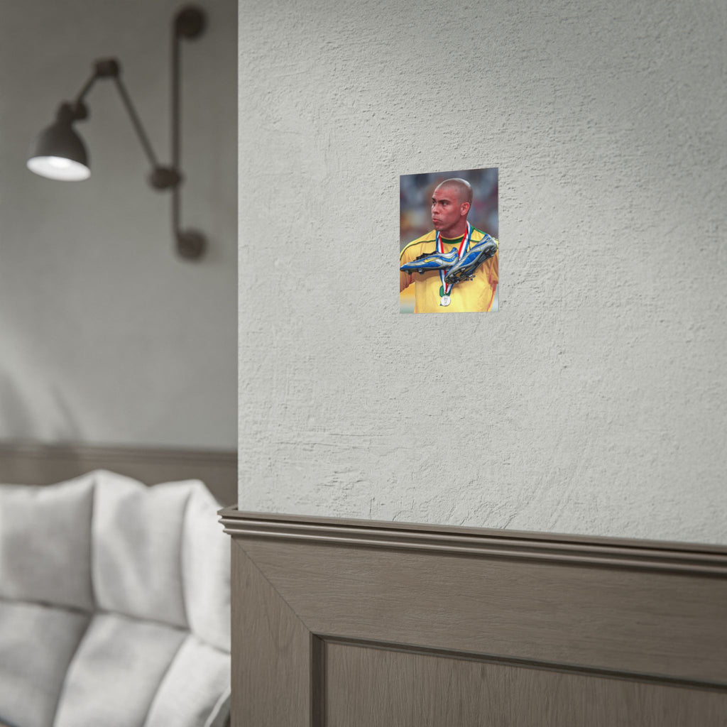 Ronaldo Brazil Champion Poster — Rolled Sports Wall Art