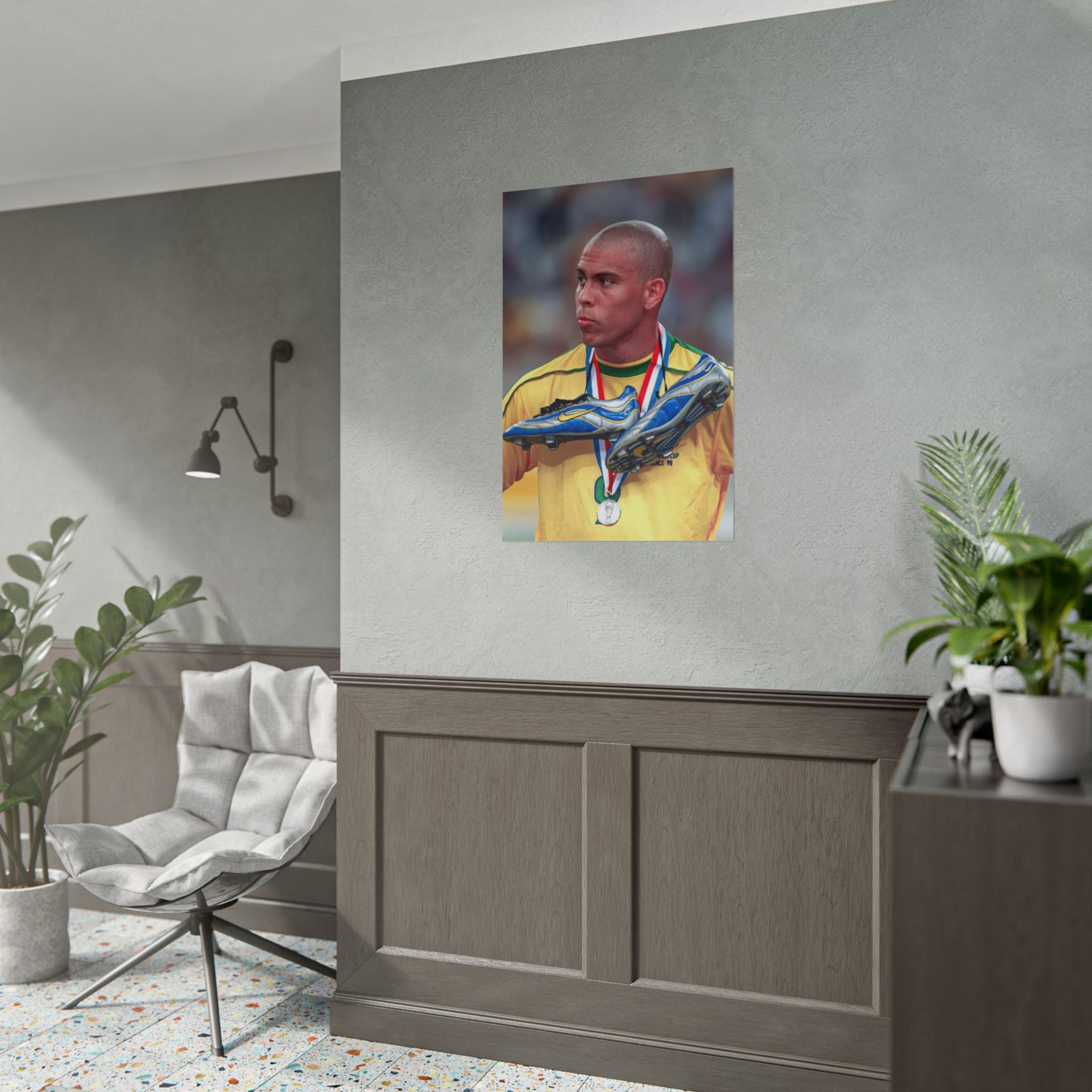 Ronaldo Brazil Champion Poster — Rolled Sports Wall Art