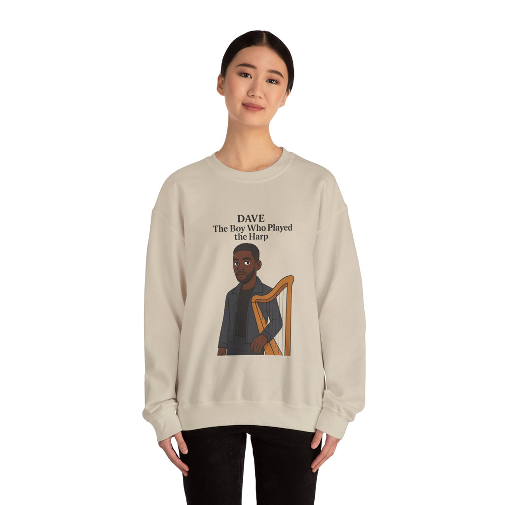 Dave Sweatshirt — "The Boy Who Played the Harp" Graphic Crewneck