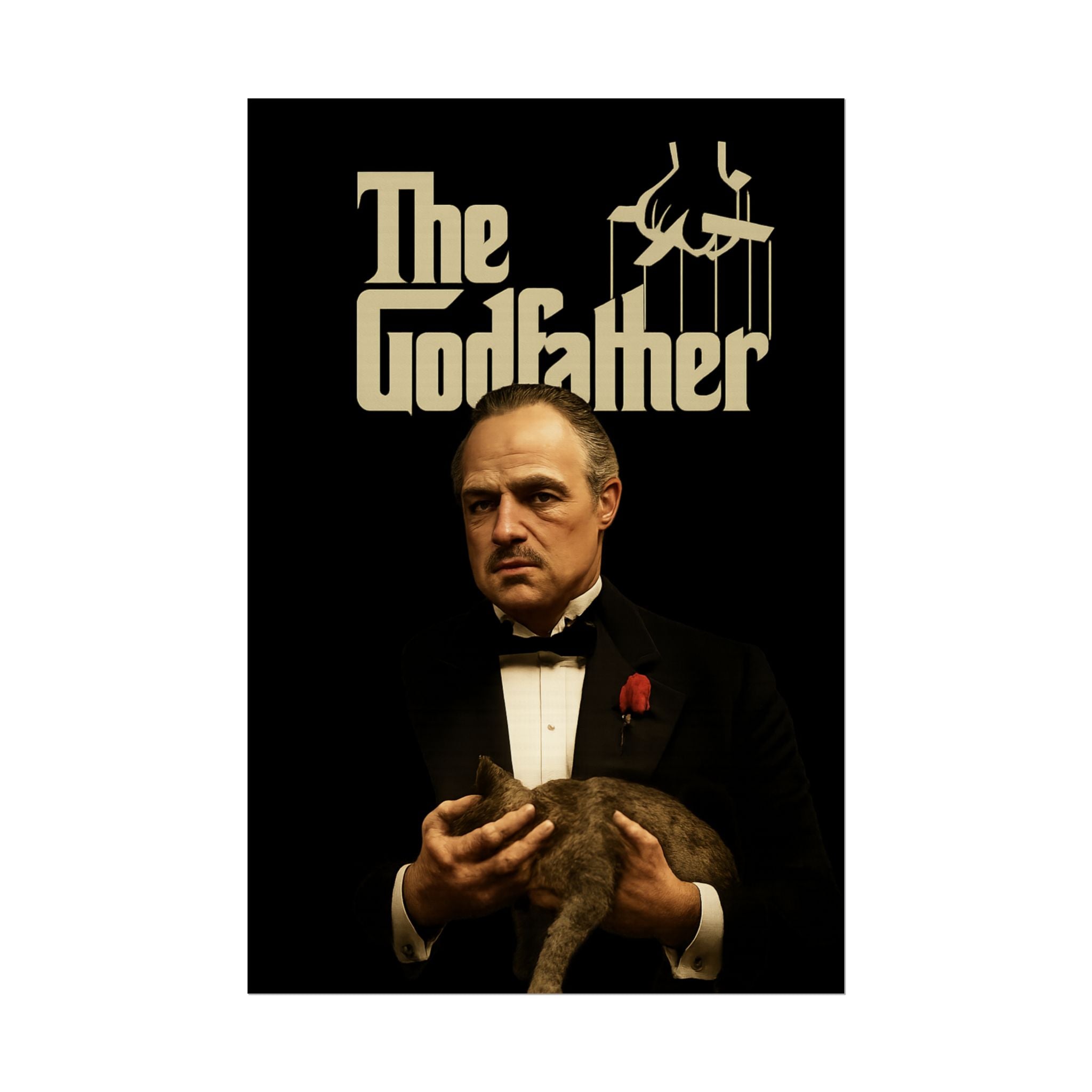 Rolled Poster — The Godfather Movie Logo & Don Vito Corleone Portrait