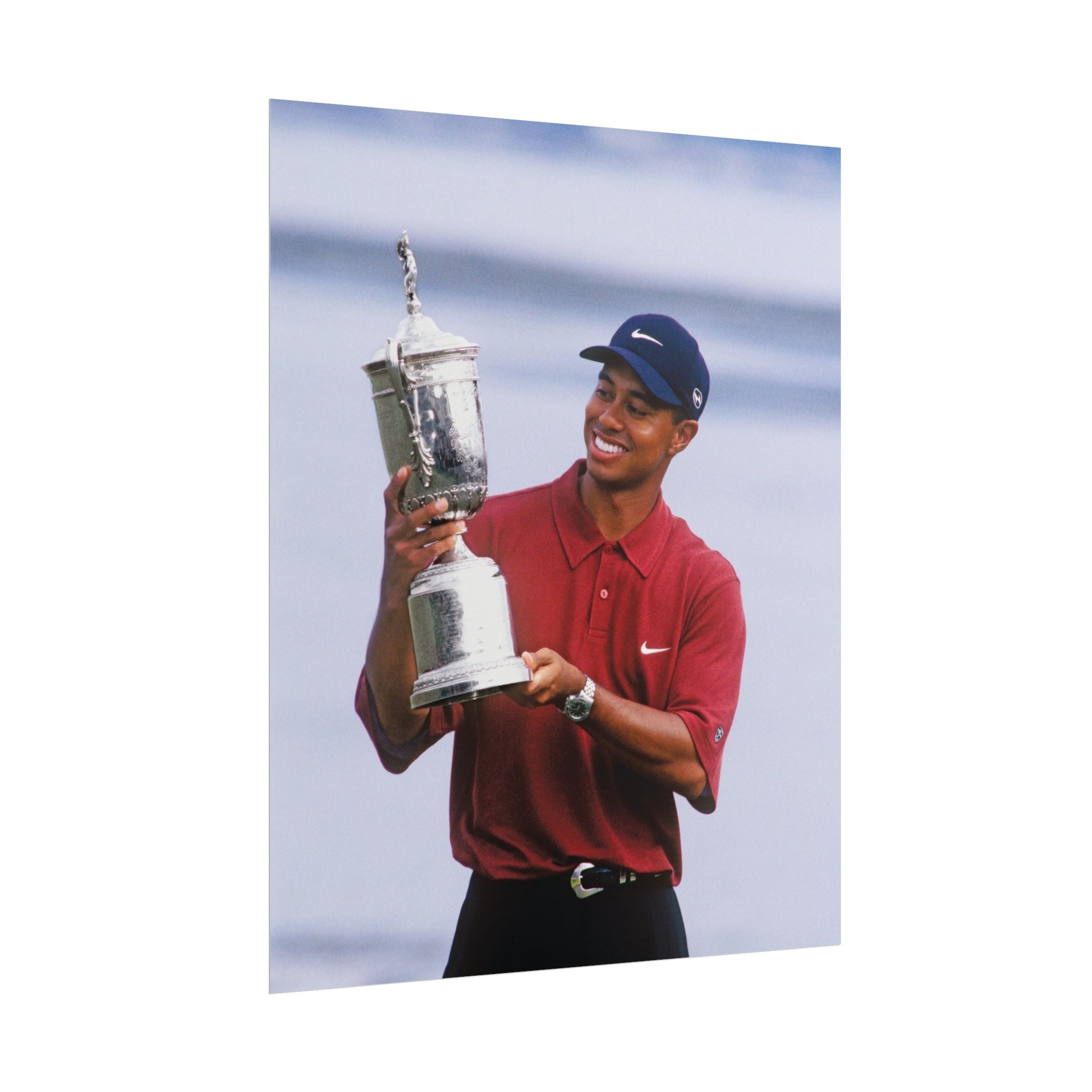 Tiger Woods - Golf Champion Trophy Poster — Rolled Sports Poster