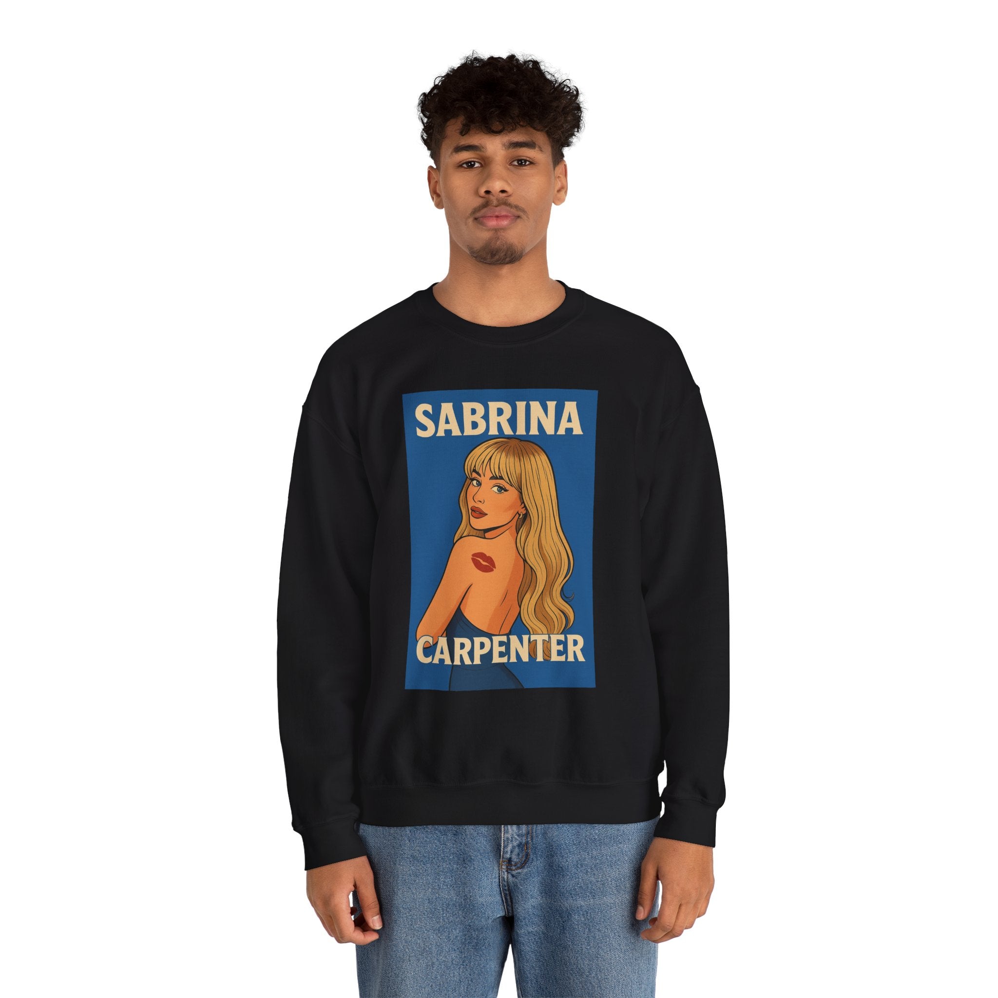 Sabrina Carpenter Retro Pin-Up Crewneck Sweatshirt