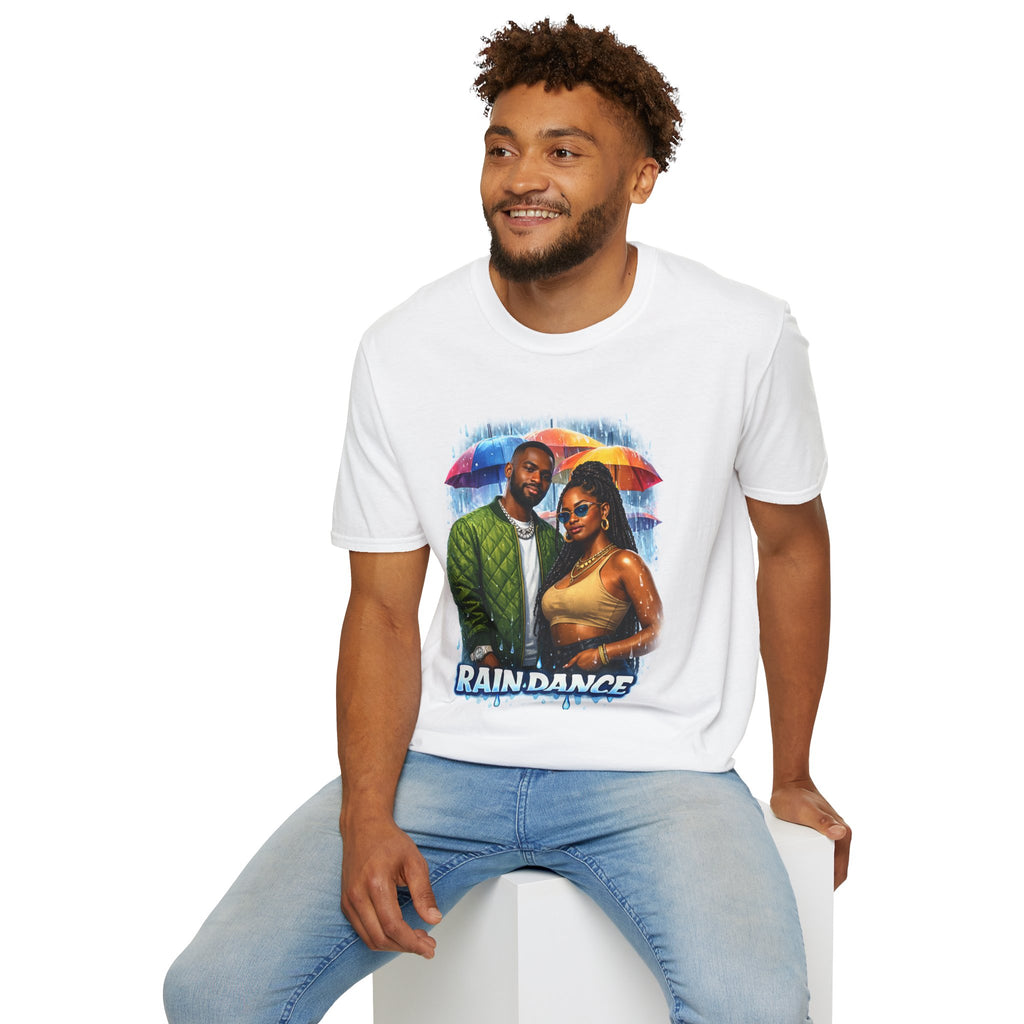 Dave & Tems Raindance T-Shirt — Portrait Graphic Tee