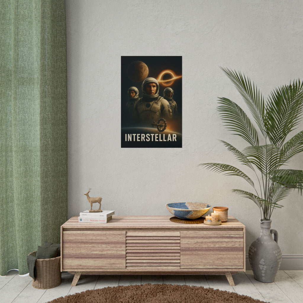 Interstellar Movie Poster — Rolled Sci‑Fi Poster