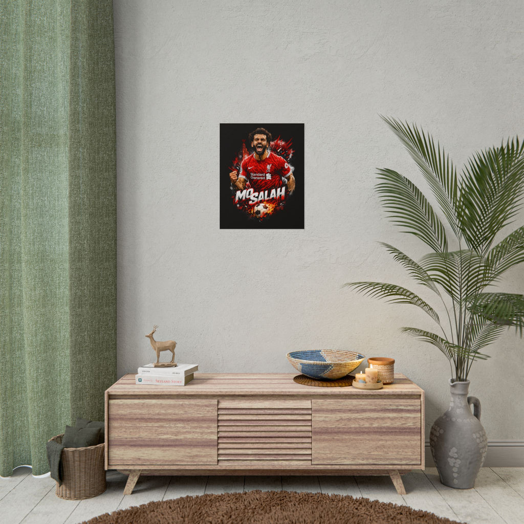 Mohamed Salah Football Poster — Rolled Soccer Wall Art