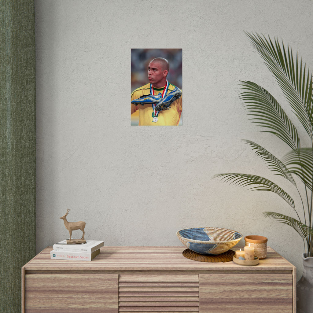 Ronaldo Brazil Champion Poster — Rolled Sports Wall Art