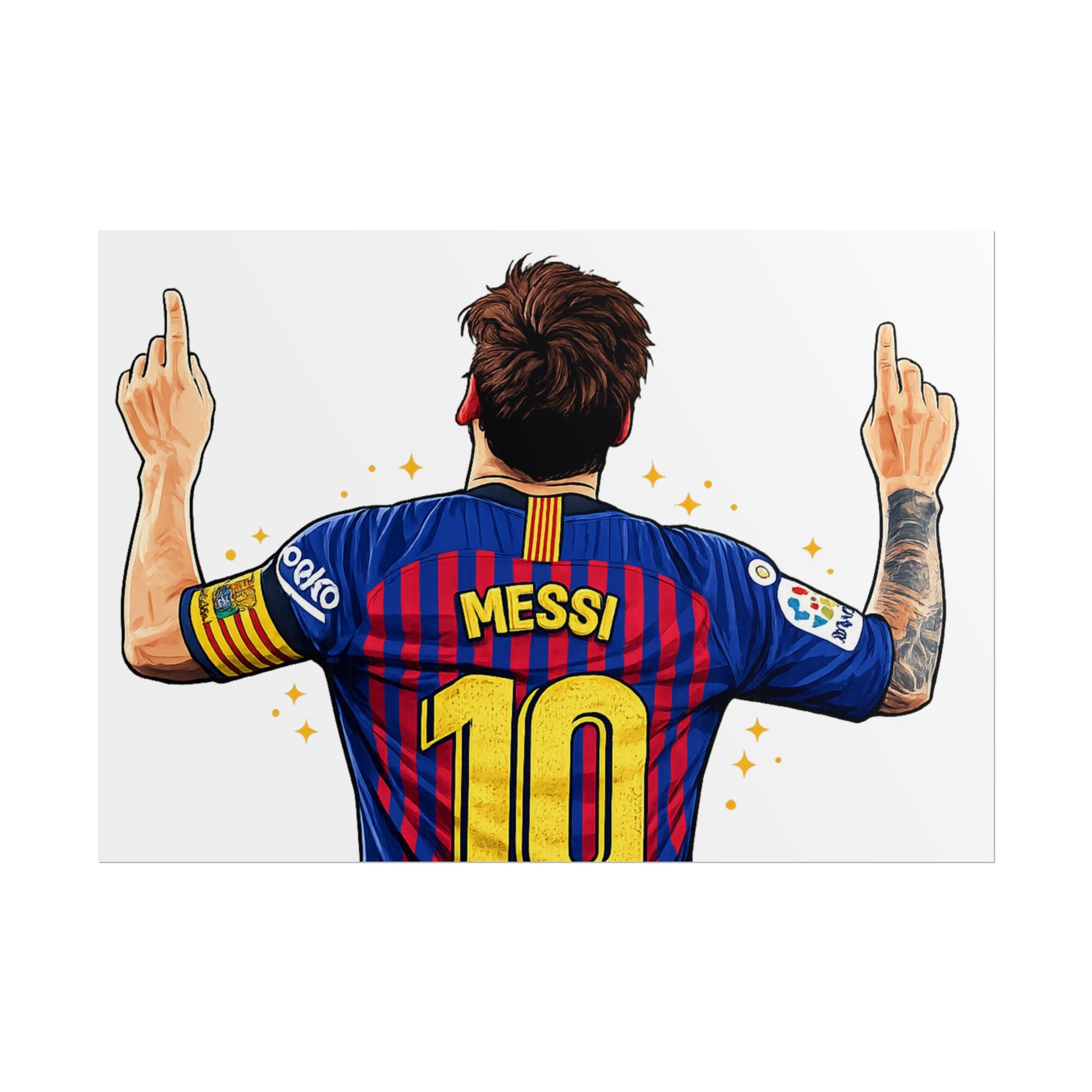 Lionel Messi Celebration Rolled Poster