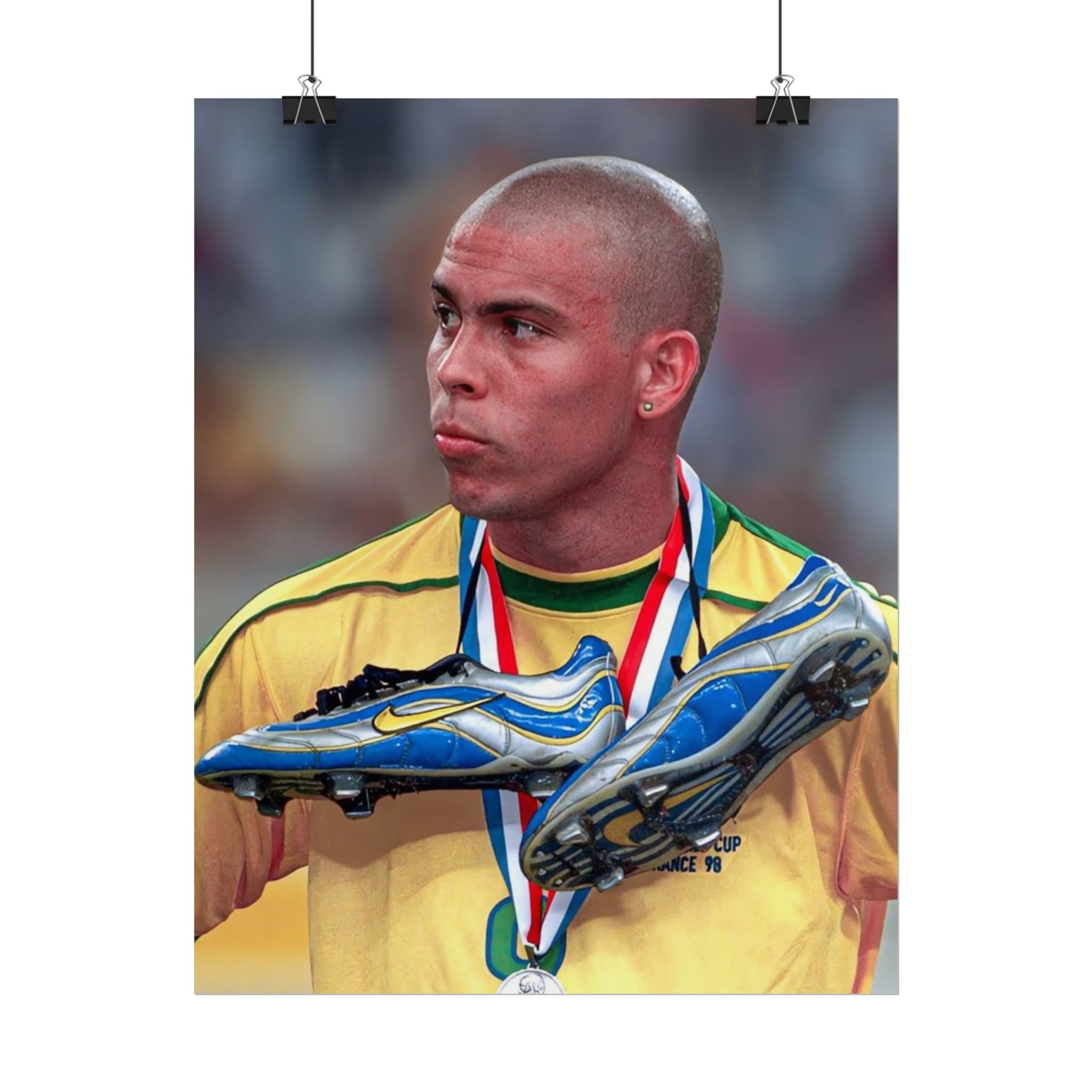 Ronaldo Brazil Champion Poster — Rolled Sports Wall Art