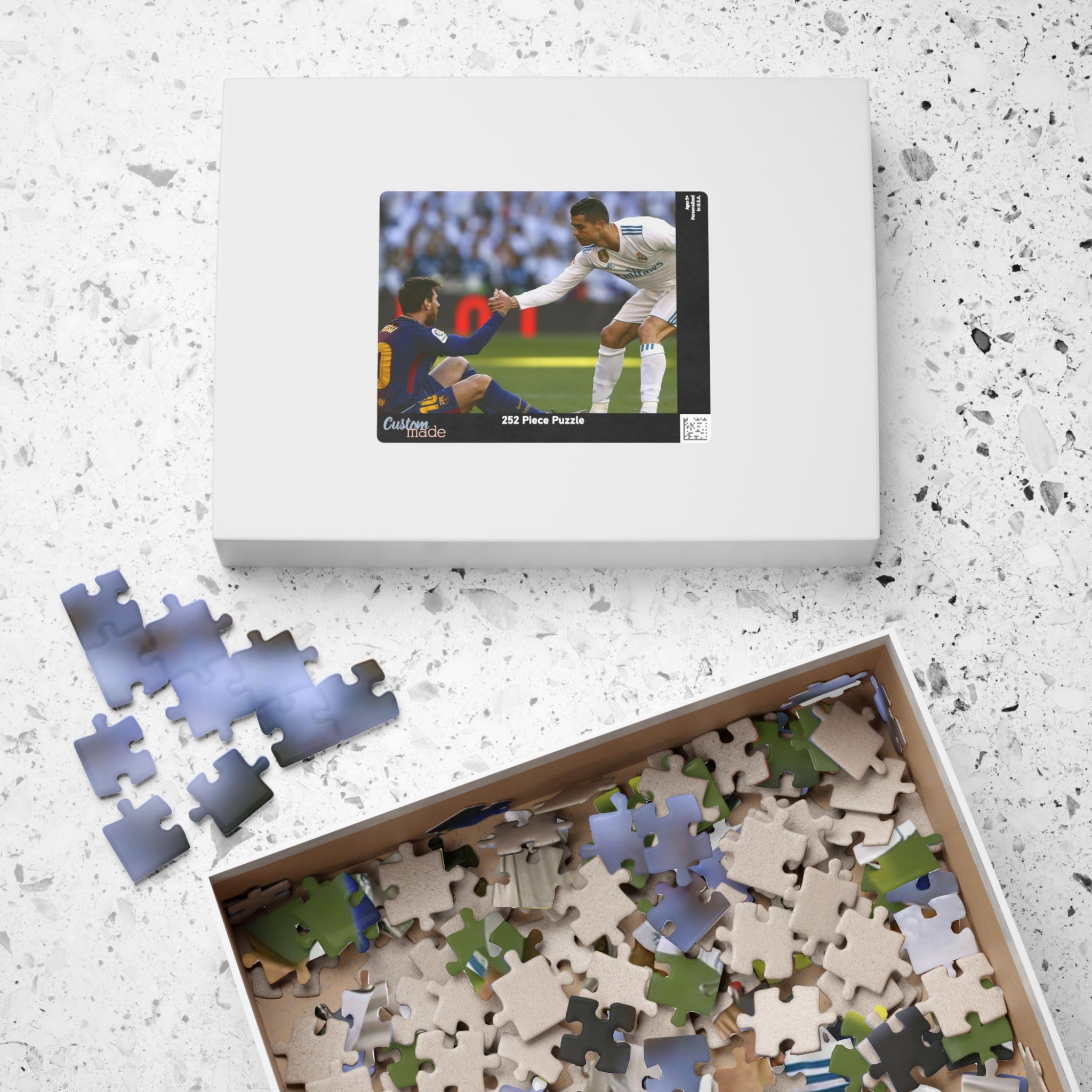Soccer Legends Puzzle — Cristiano Ronaldo & Lionel Messi 252–520–1014 Piece Jigsaw