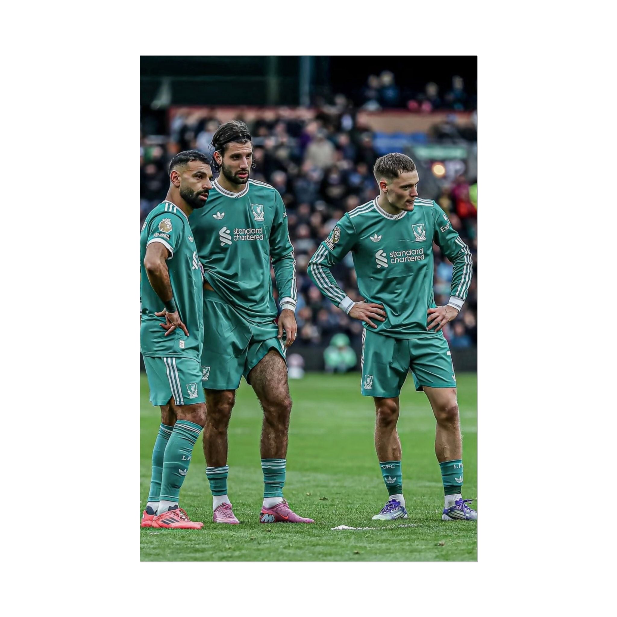 Salah, Wirtz & Szoboszlai Photo Poster - Rolled Liverpool FC Action Print