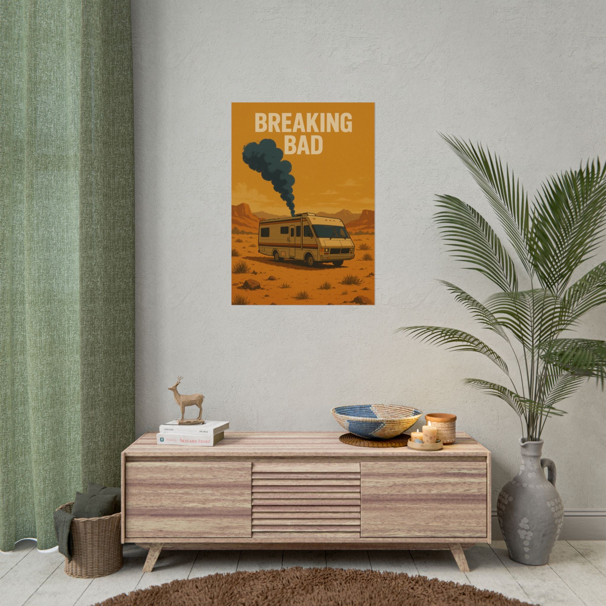 Breaking Bad RV Poster — Desert Camper Art Print (Rolled Poster)