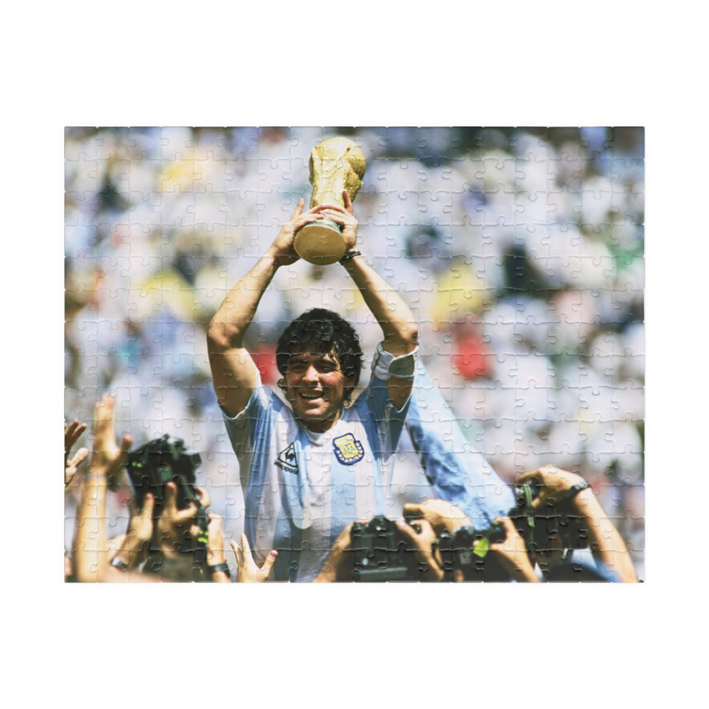 Diego Maradona World Cup Victory Photo Puzzle – Soccer Champion Trophy Jigsaw