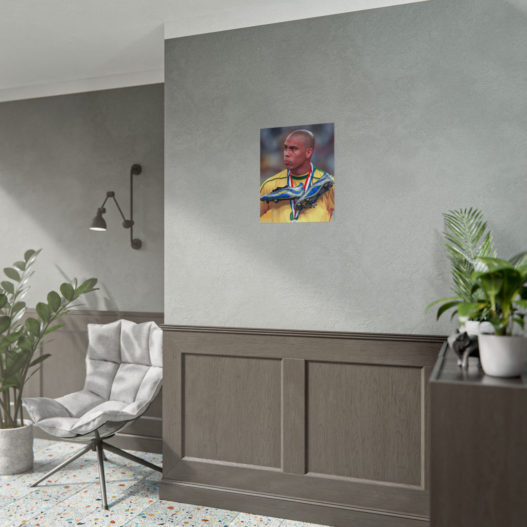 Ronaldo Brazil Champion Poster — Rolled Sports Wall Art