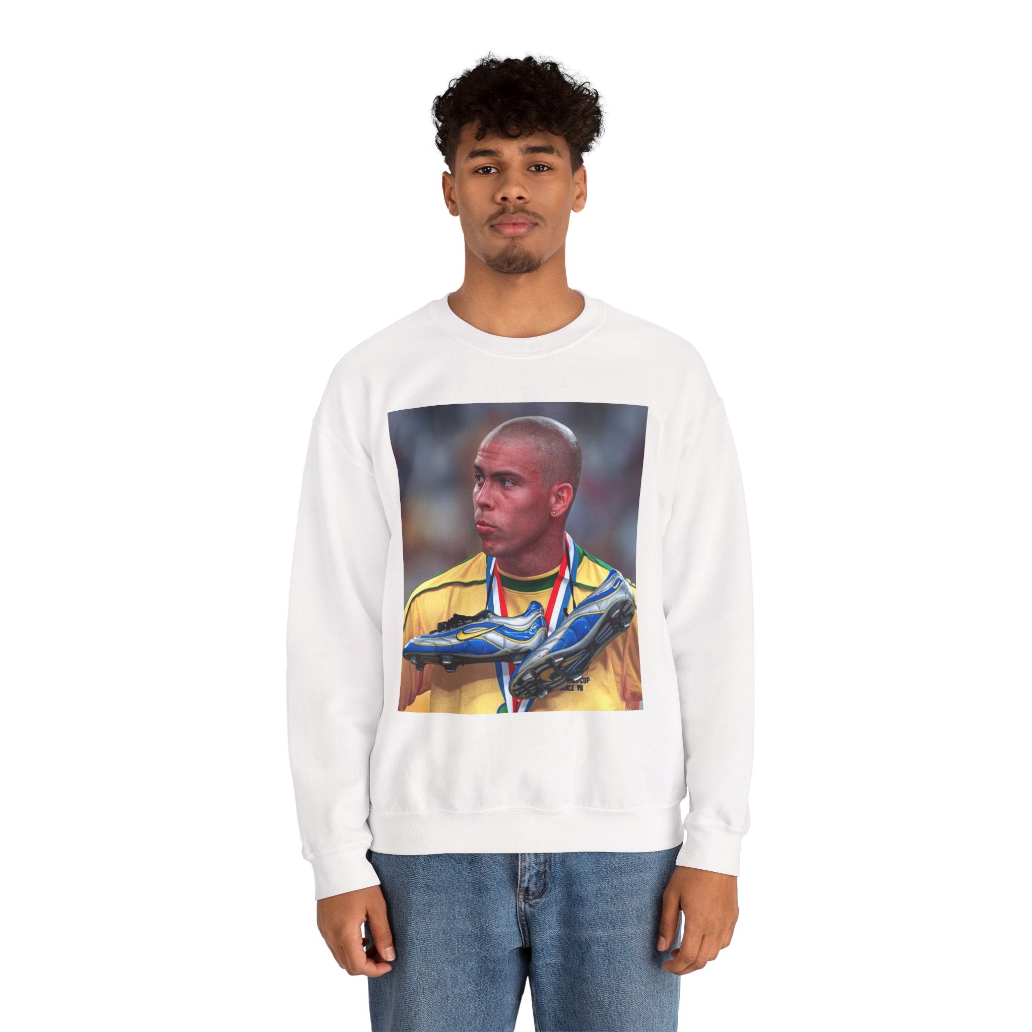 Ronaldo R9 Soccer Champion Photo Crewneck Sweatshirt