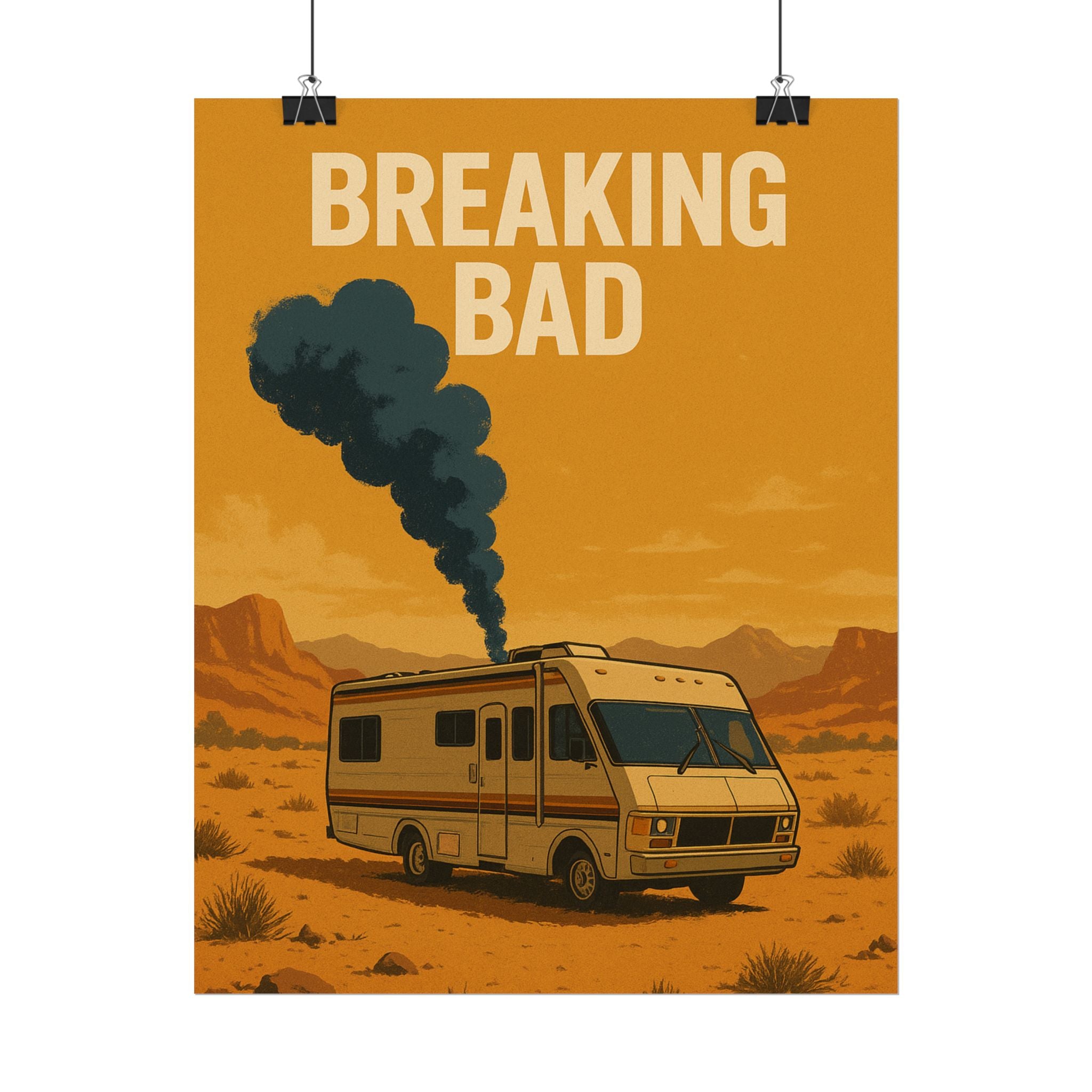 Breaking Bad RV Poster — Desert Camper Art Print (Rolled Poster)