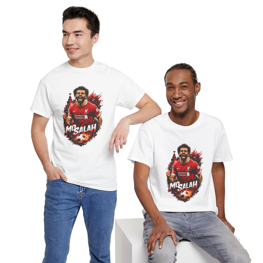 Mohamed Salah Soccer T‑Shirt – Liverpool Fan Tee with 'Mo Salah' Graphic
