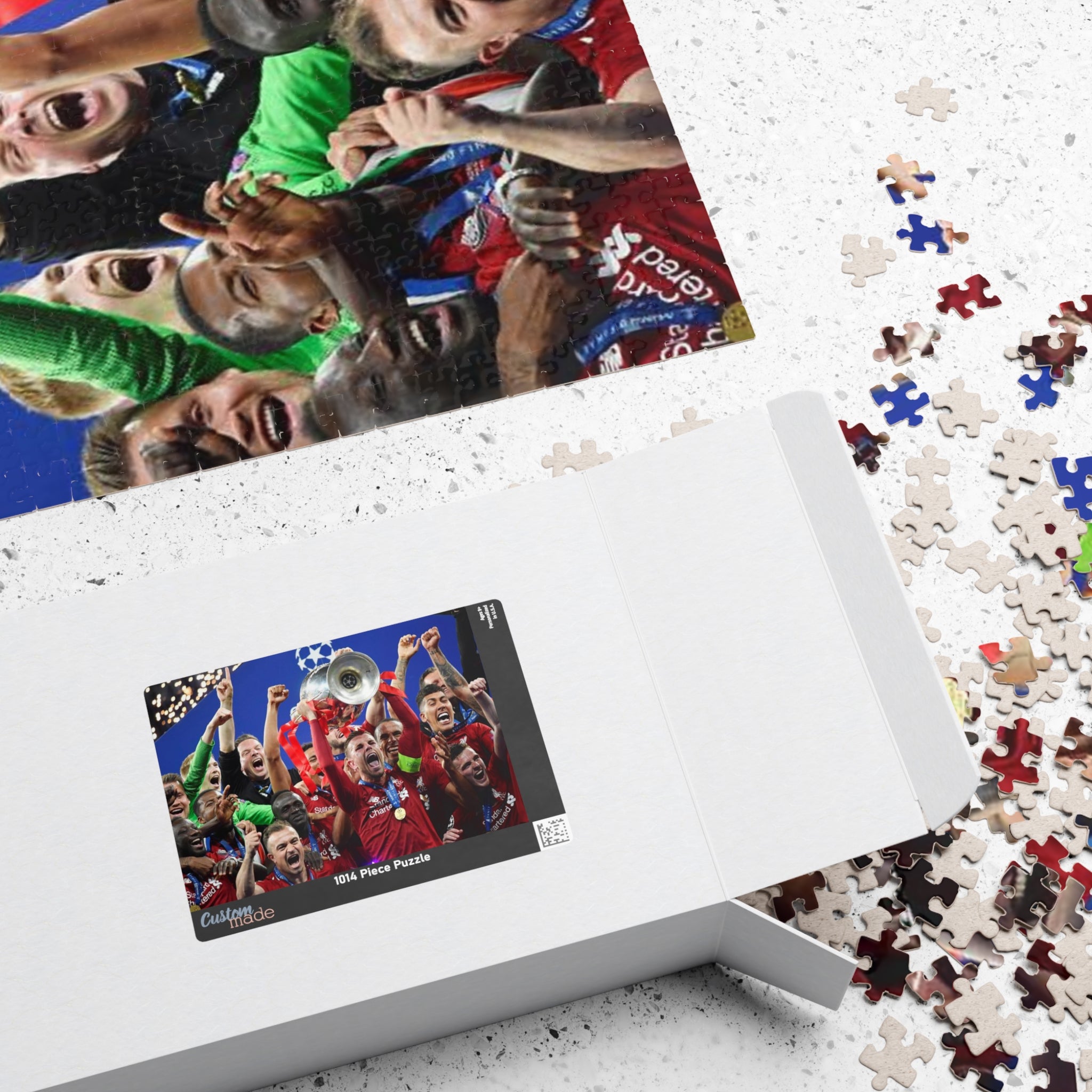 Liverpool Champions League Winners Celebration Puzzle — Soccer Trophy Victory Jigsaw (110–1014 pcs)