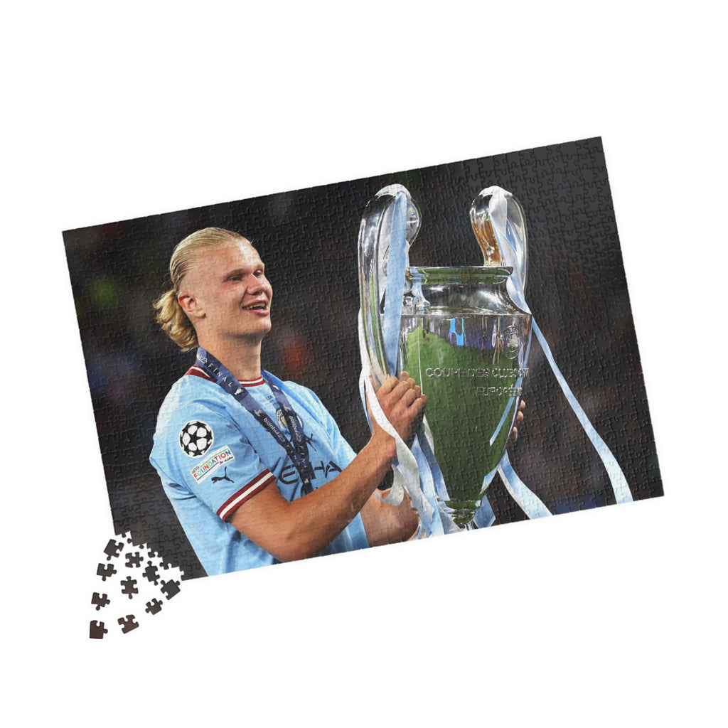 Erling Haaland Champion Trophy Soccer Puzzle — 252/520/1014‑Piece Football Jigsaw