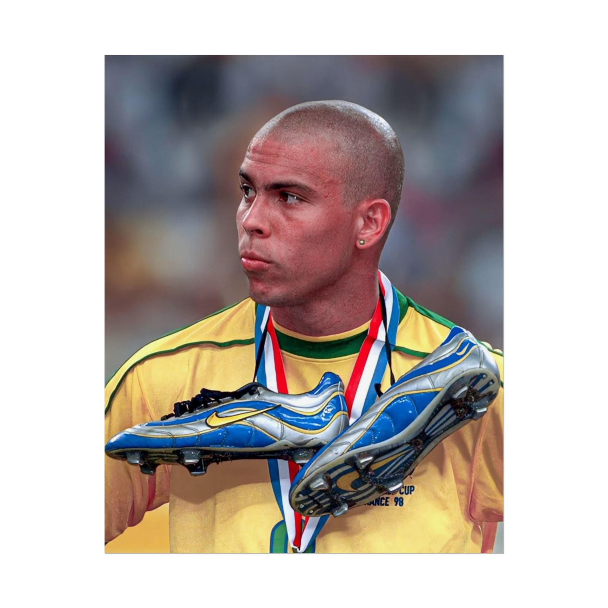 Ronaldo Brazil Champion Poster — Rolled Sports Wall Art