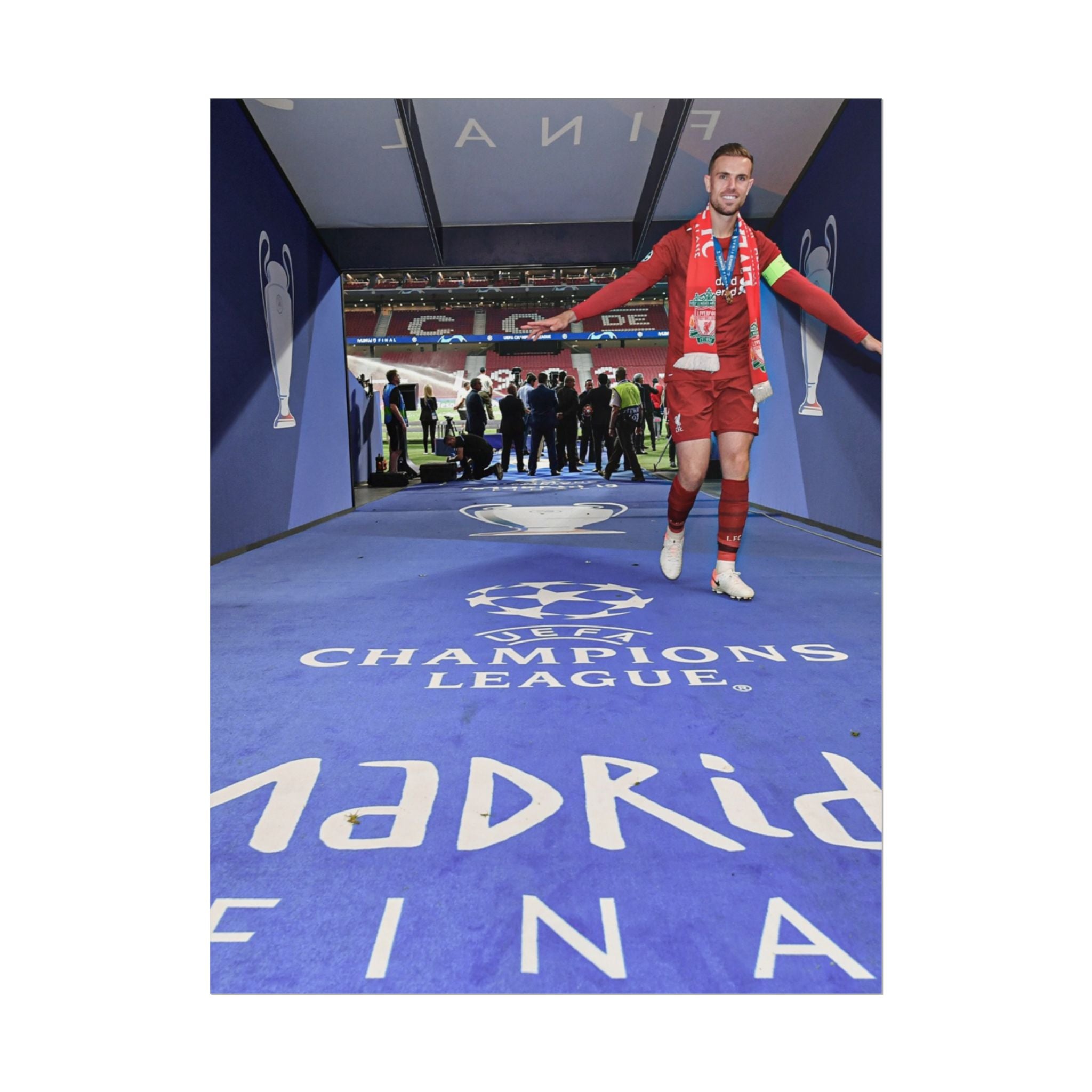 Jordan Henderson Liverpool Champions League Winners 2019 Rolled Poster