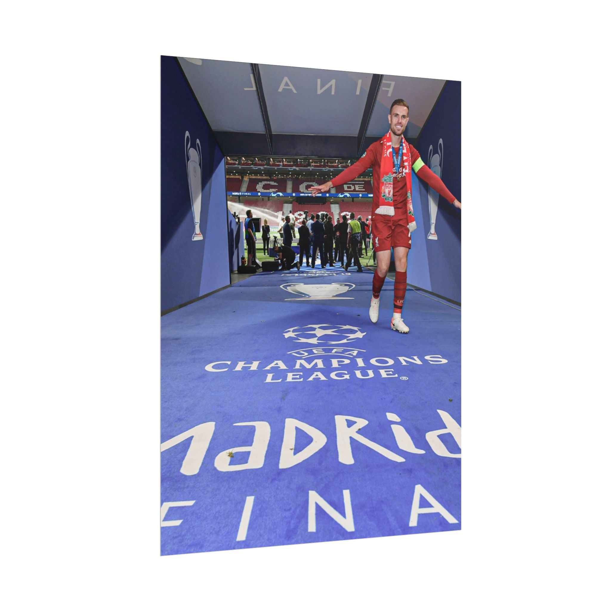 Jordan Henderson Liverpool Champions League Winners 2019 Rolled Poster