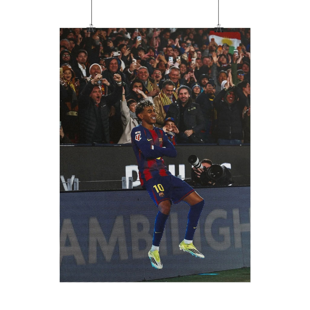 Lamine Yamal Poster — Barcelona Football Star Wall Art