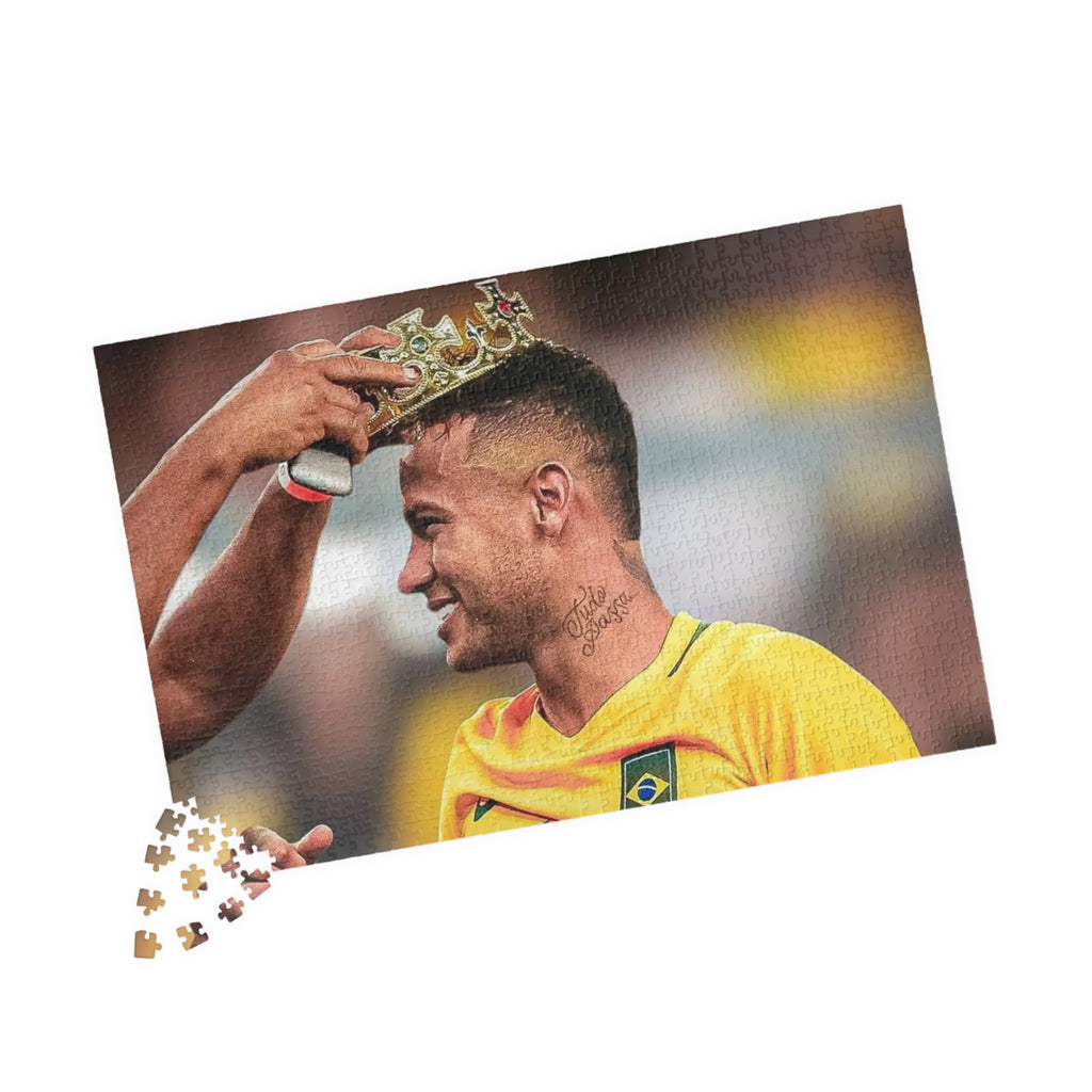 Neymar Brazil Soccer Champion Photo Puzzle — Custom 110/252/520/1014‑Piece Jigsaw