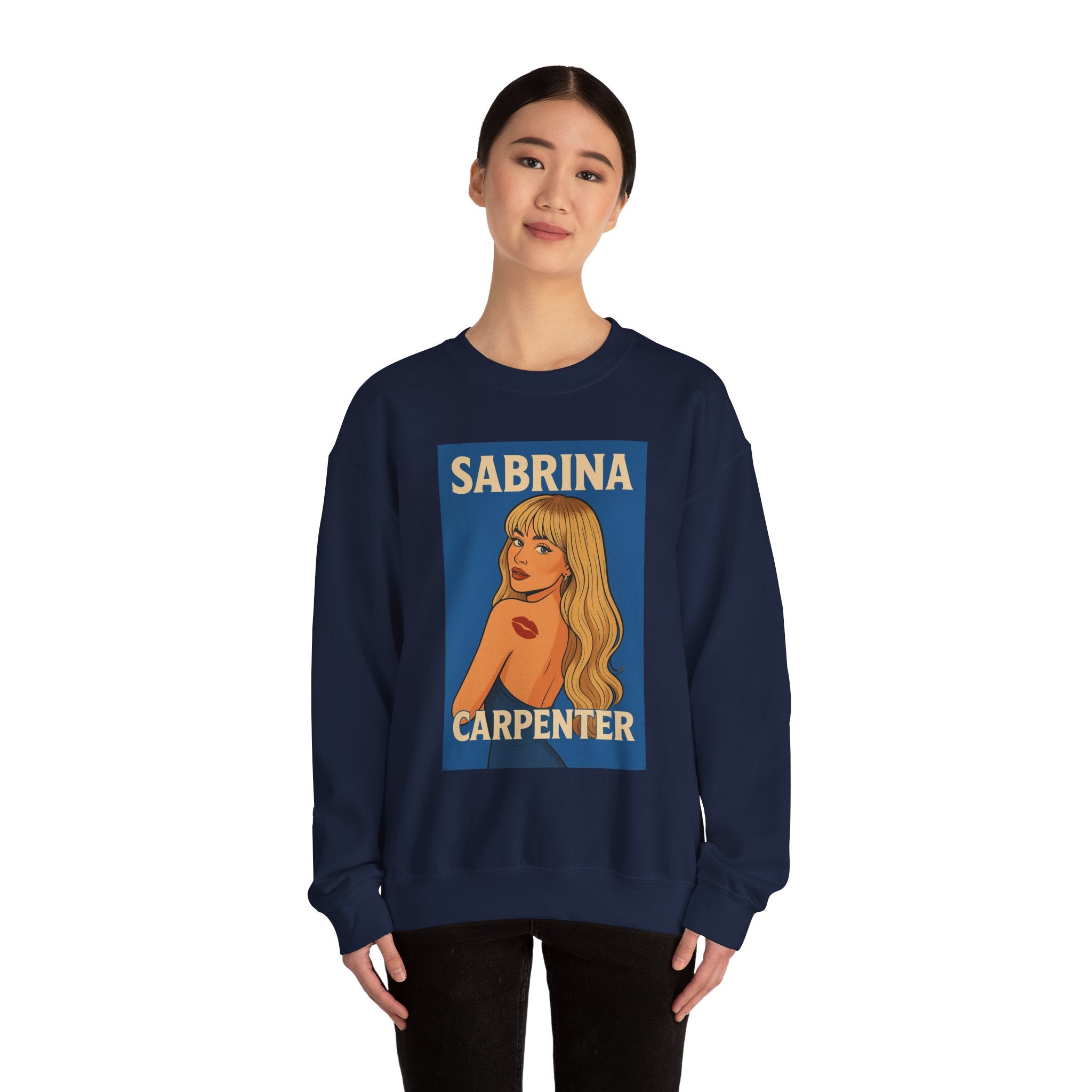 Sabrina Carpenter Retro Pin-Up Crewneck Sweatshirt