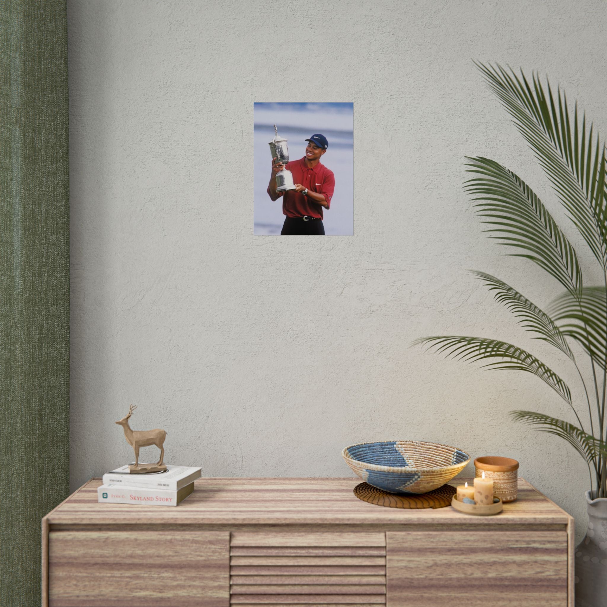 Tiger Woods - Golf Champion Trophy Poster — Rolled Sports Poster