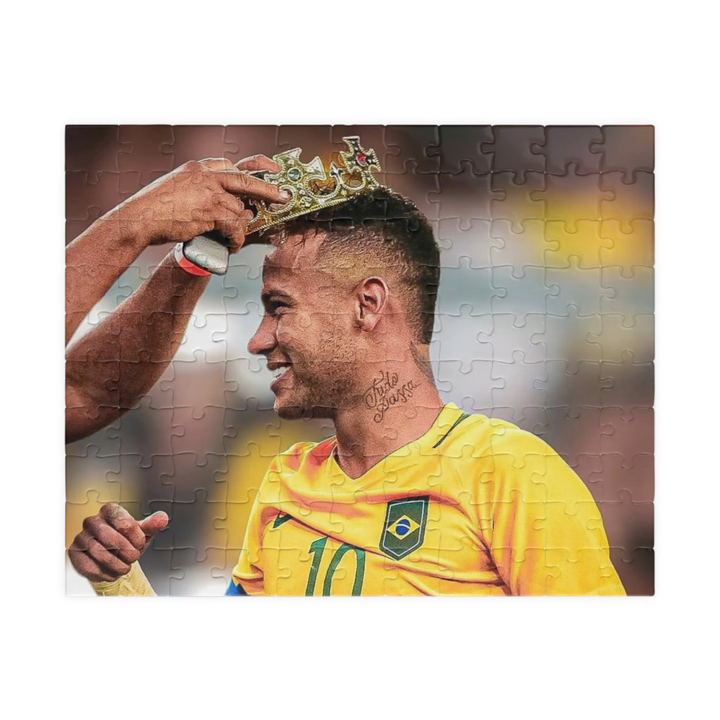 Neymar Brazil Soccer Champion Photo Puzzle — Custom 110/252/520/1014‑Piece Jigsaw