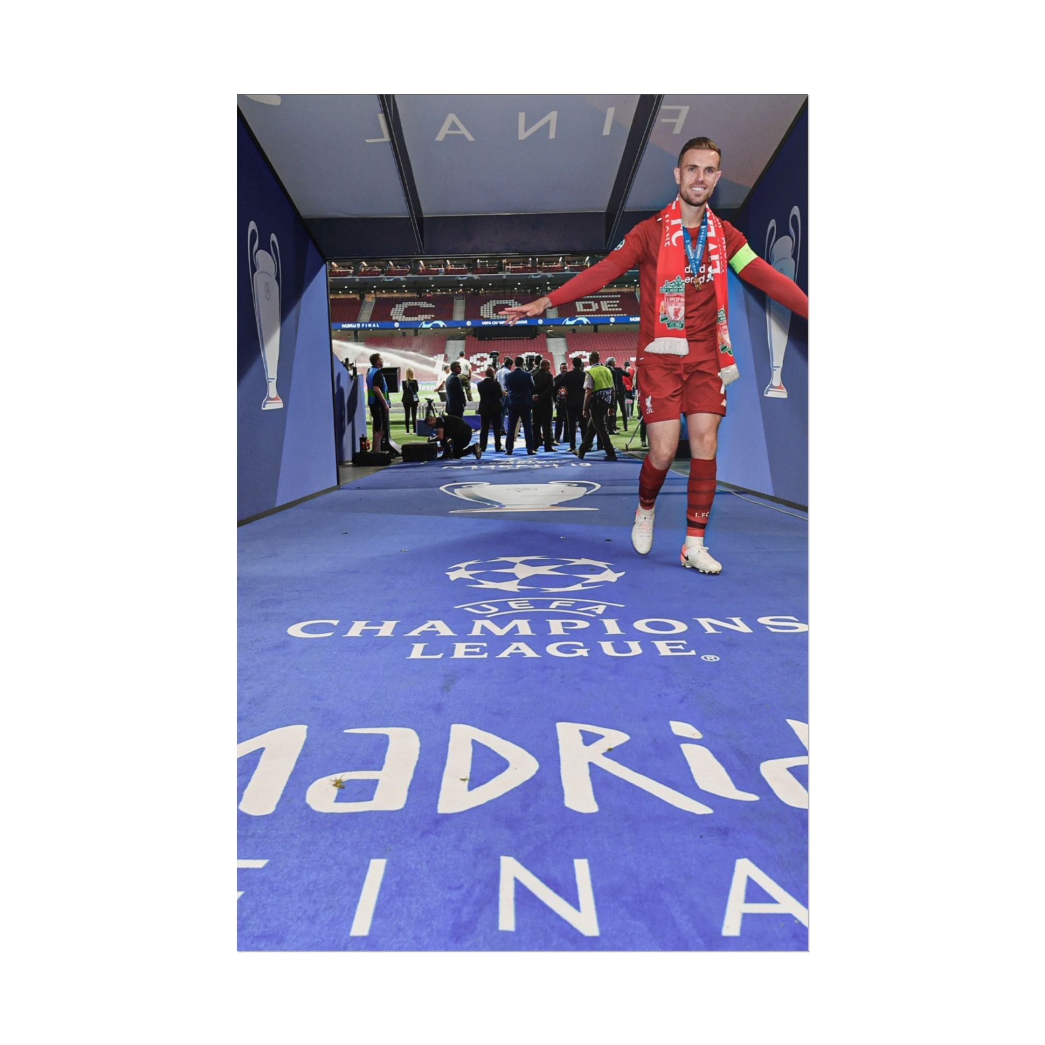 Jordan Henderson Liverpool Champions League Winners 2019 Rolled Poster