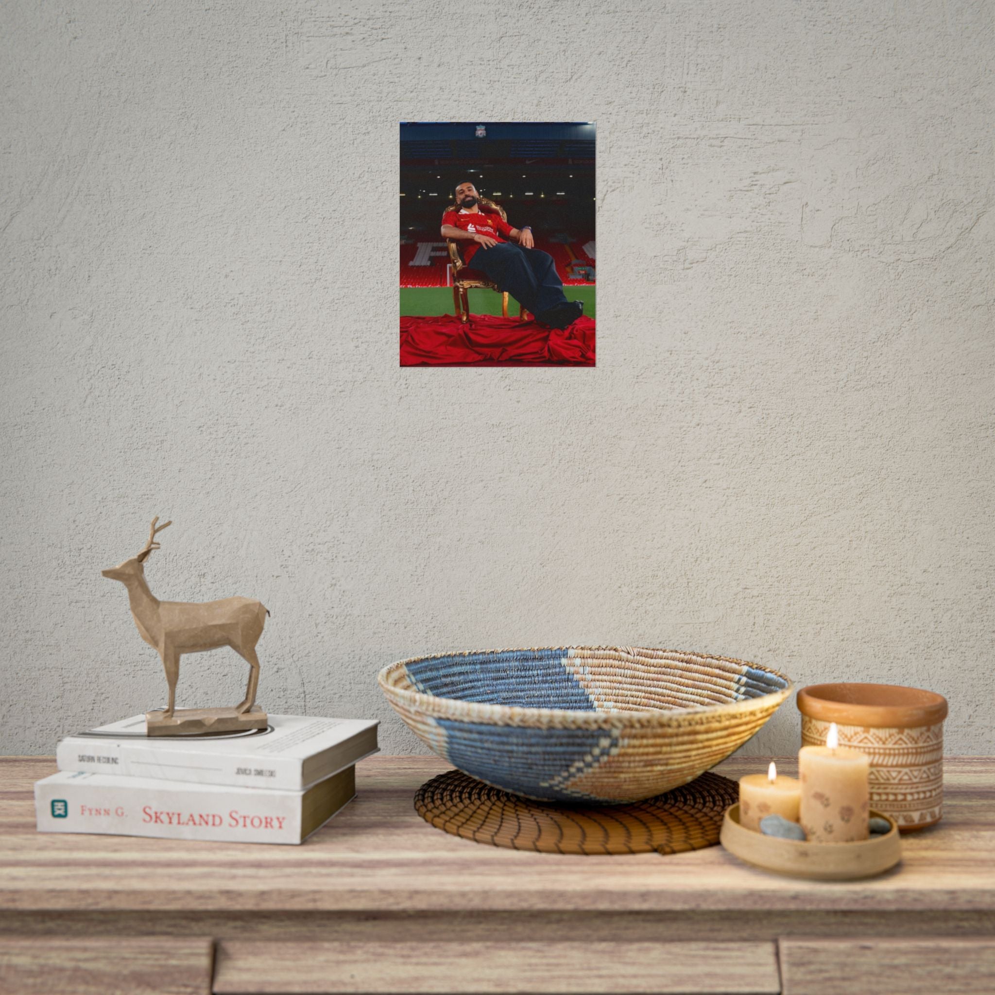 Mo Salah Poster — Liverpool Legend Throne Rolled Poster