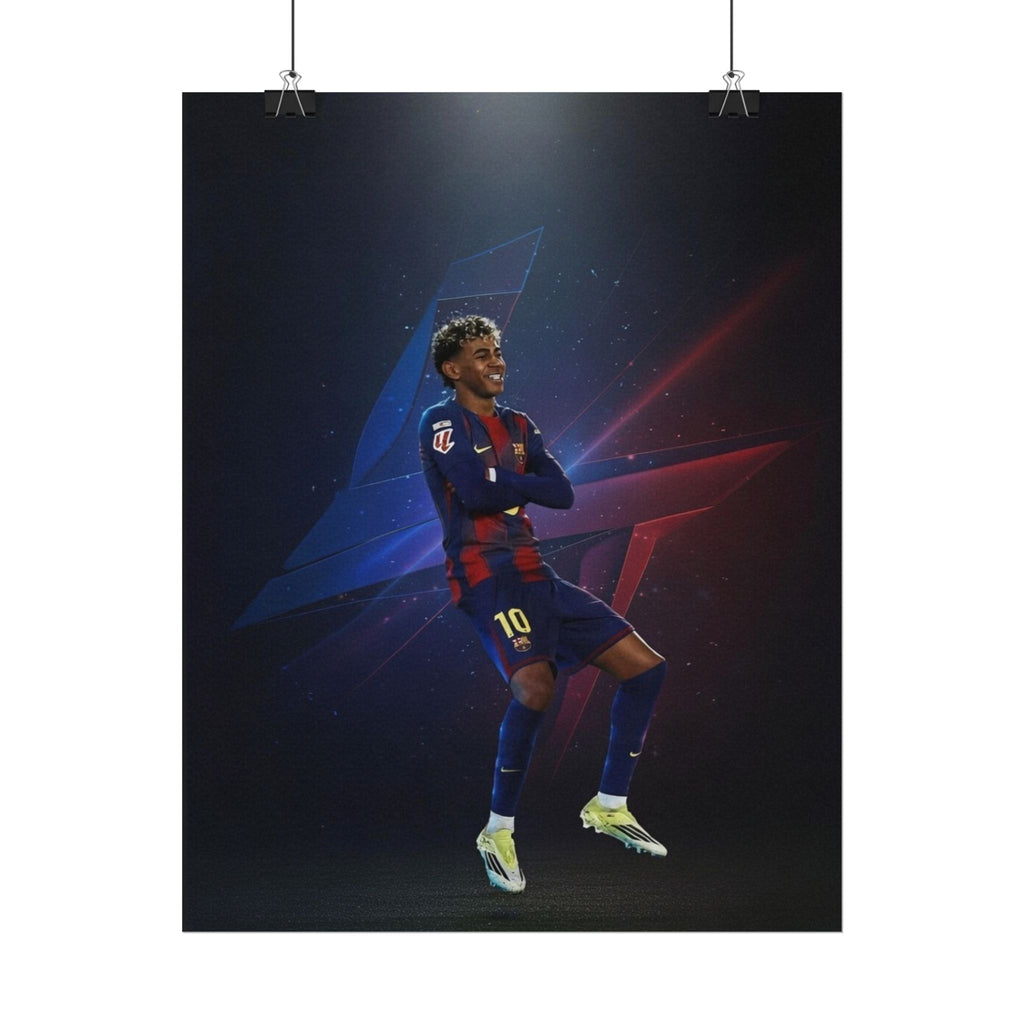 Lamine Yamal Celebration Poster - Barcelona Starboy | Available in multiple sizes