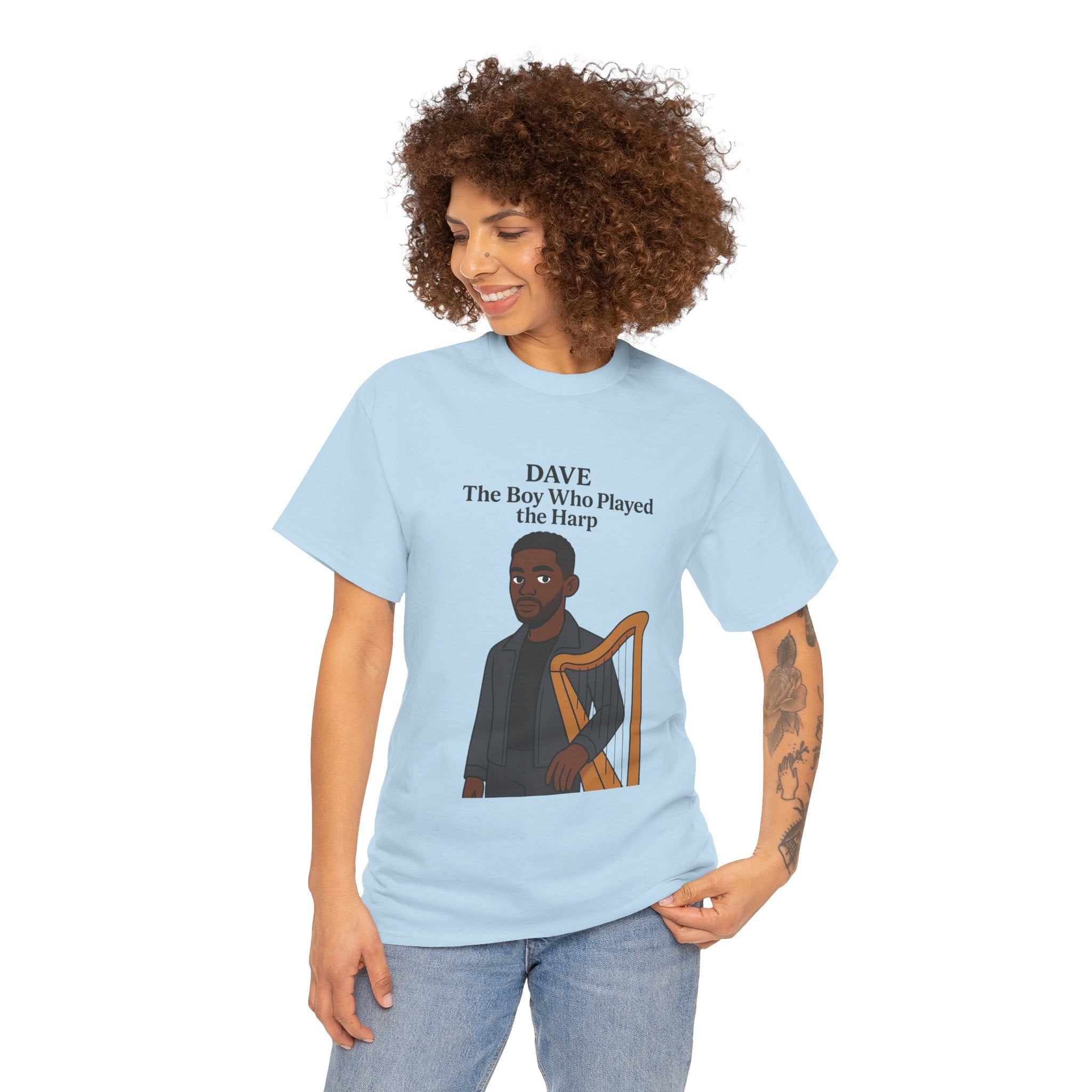 Dave T-Shirt — "The Boy Who Played the Harp" Graphic Tee