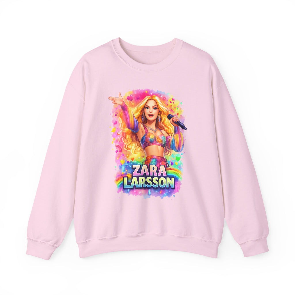 Zara Larsson Graphic Sweatshirt - Colorful Pop Star Crewneck