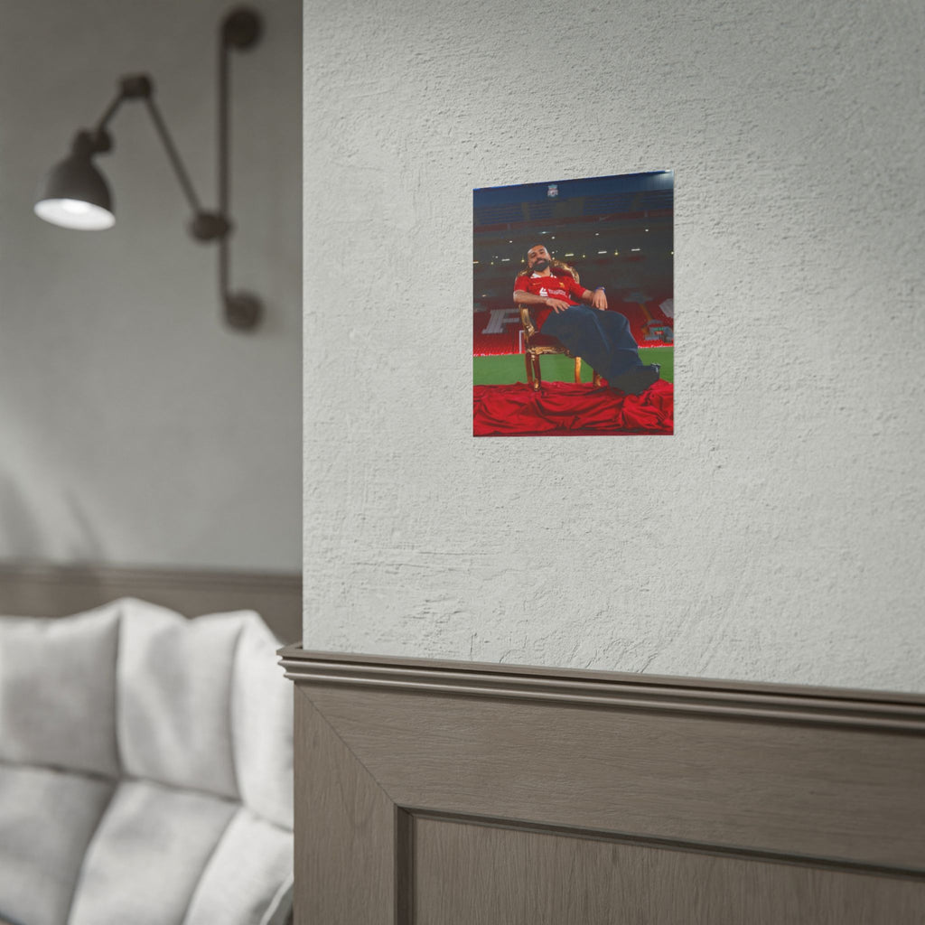 Mo Salah Poster — Liverpool Legend Throne Rolled Poster