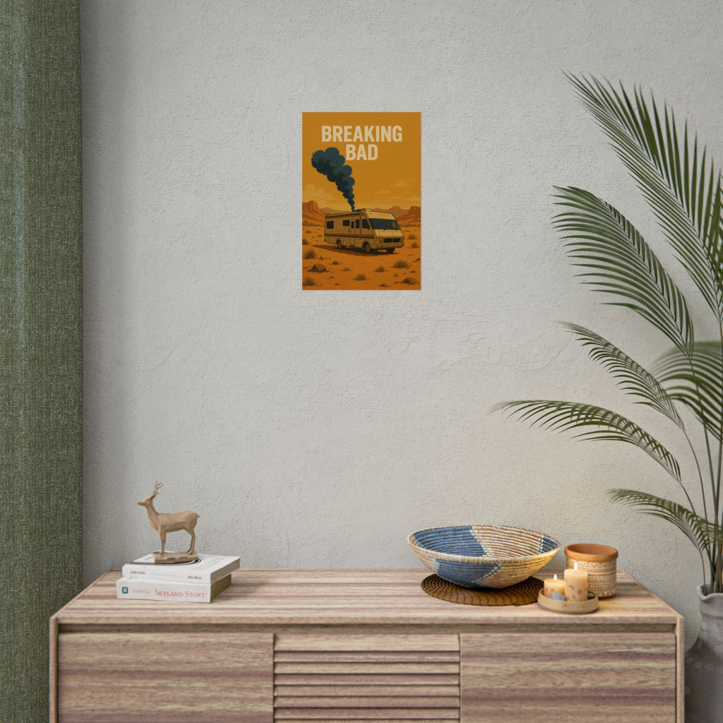 Breaking Bad RV Poster — Desert Camper Art Print (Rolled Poster)