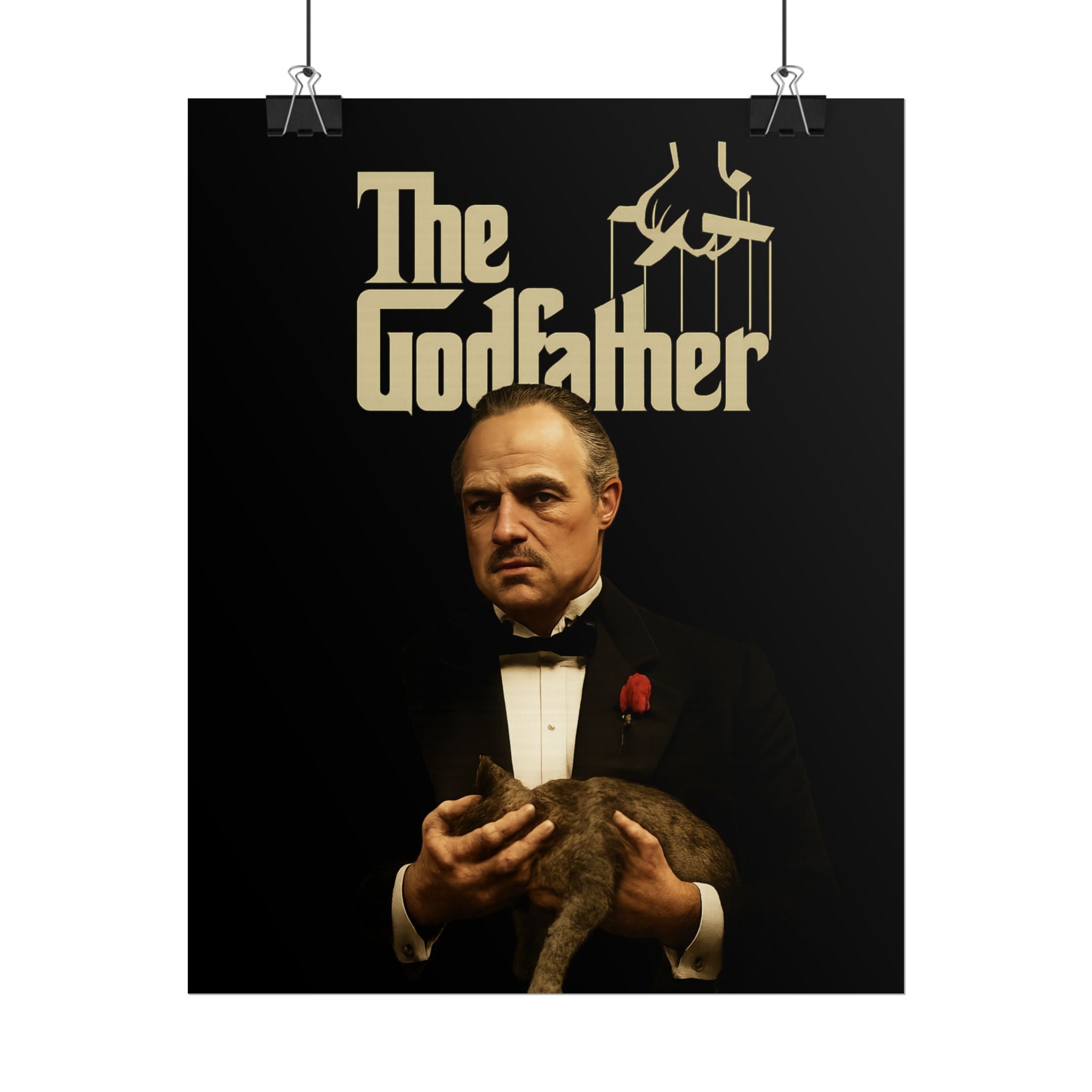Rolled Poster — The Godfather Movie Logo & Don Vito Corleone Portrait