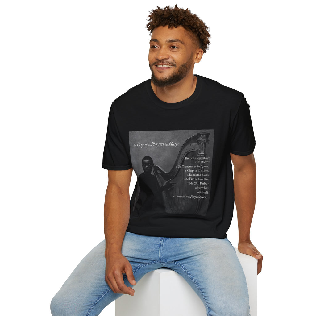 Dave - ‘The Boy Who Played The Harp’ Album T-Shirt — Concert merch