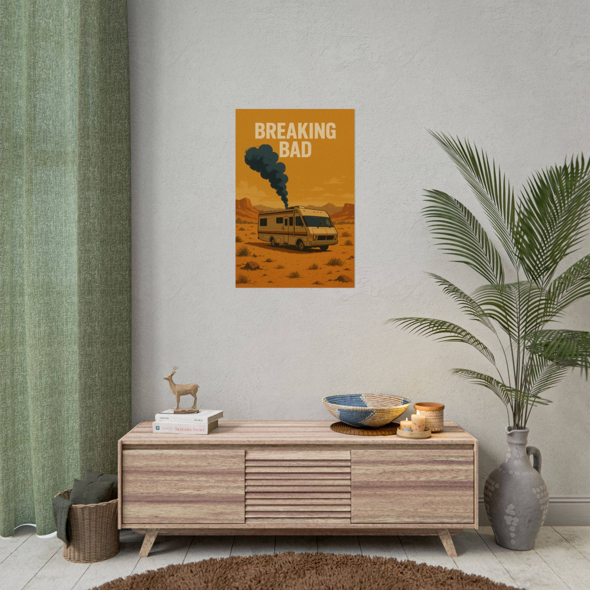 Breaking Bad RV Poster — Desert Camper Art Print (Rolled Poster)