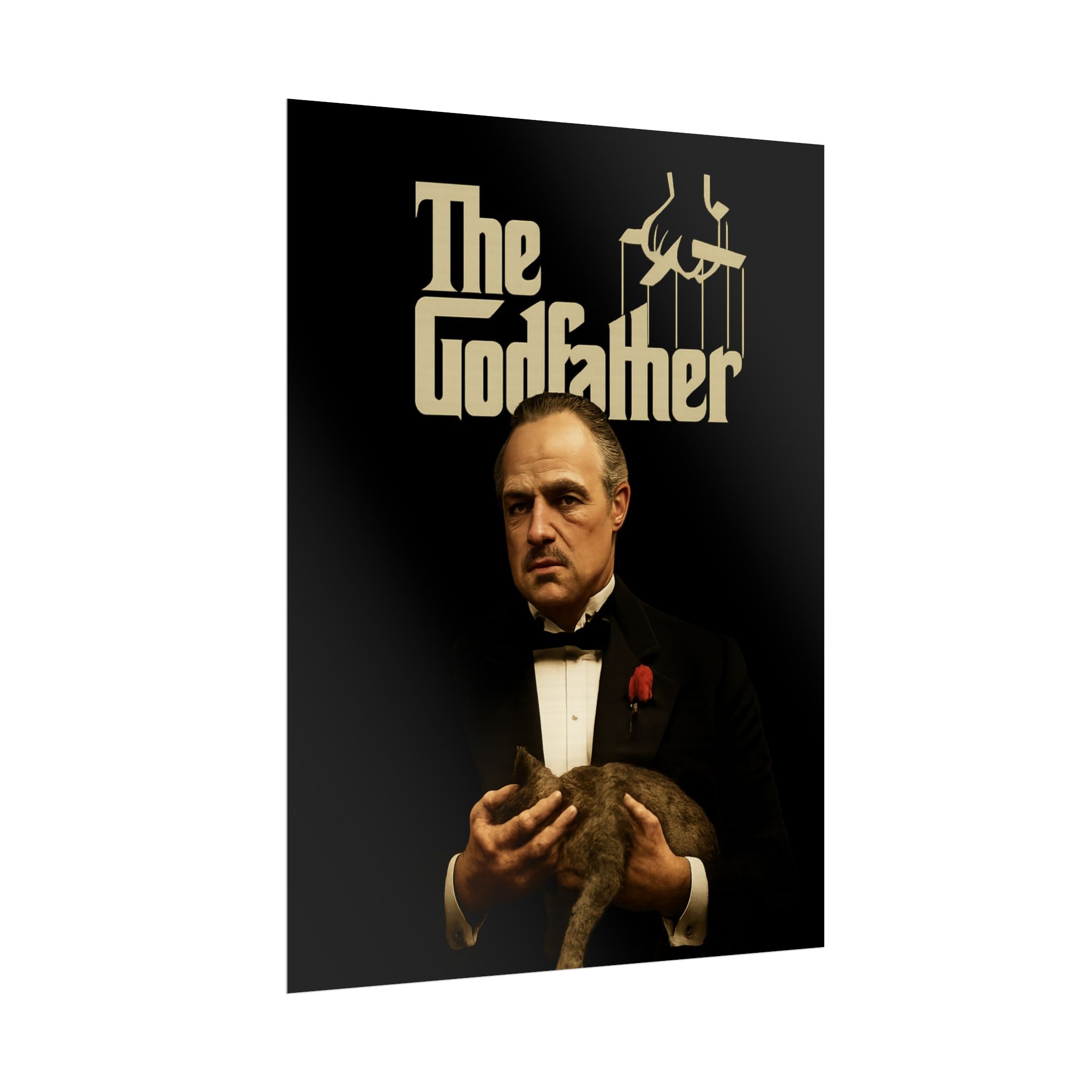 Rolled Poster — The Godfather Movie Logo & Don Vito Corleone Portrait