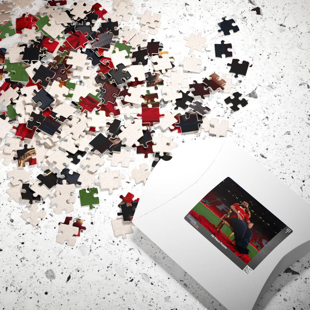 Mo Salah - Egyptian King Stadium Portrait Jigsaw Puzzle – 252/520/1014-Piece Sports Photo Puzzle