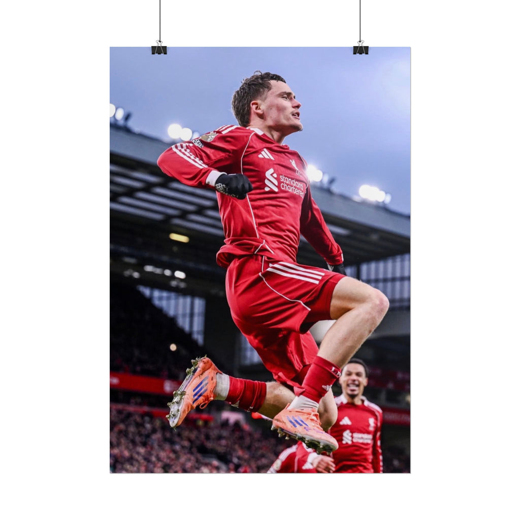 Florian Wirtz - Liverpool Football Star Action Poster