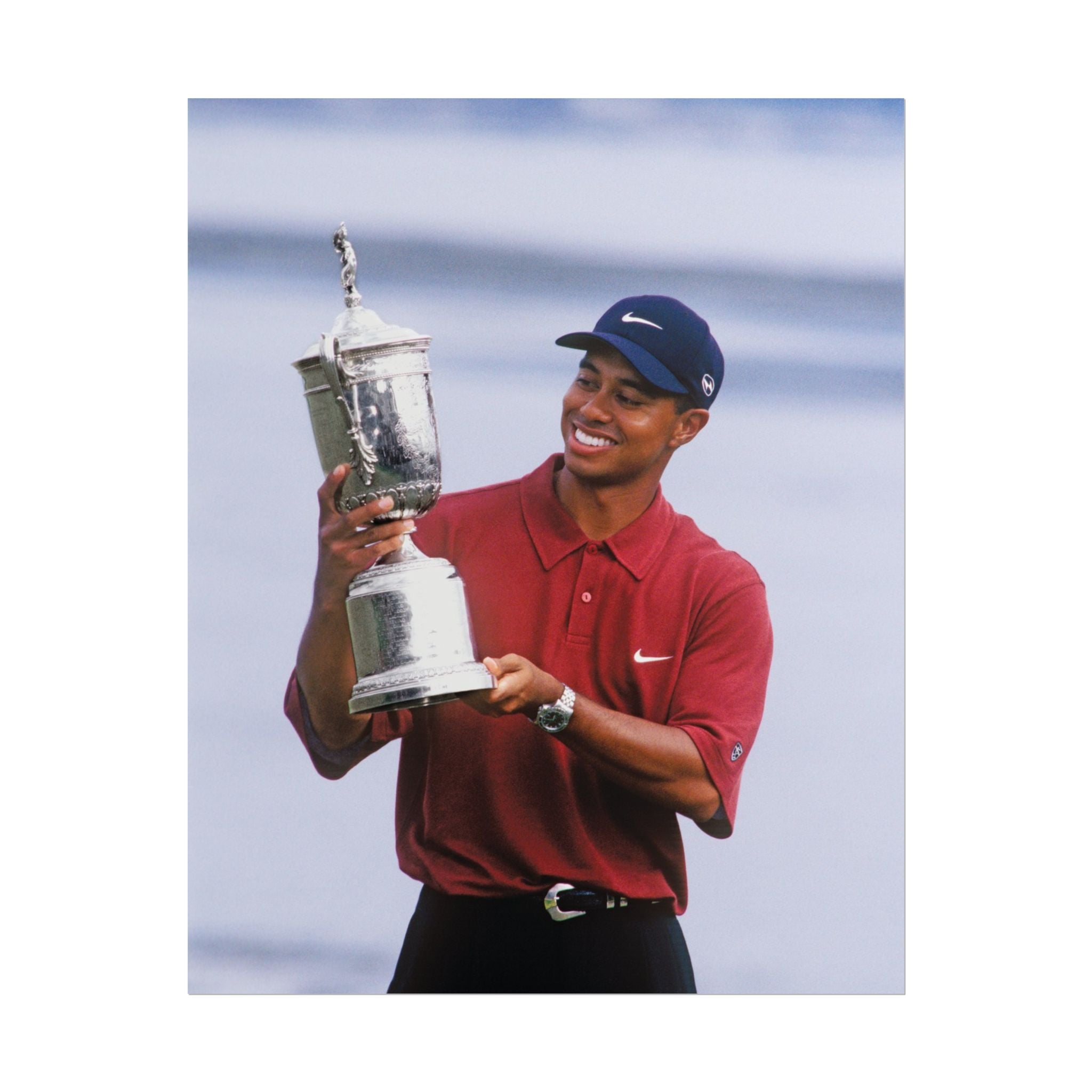 Tiger Woods - Golf Champion Trophy Poster — Rolled Sports Poster