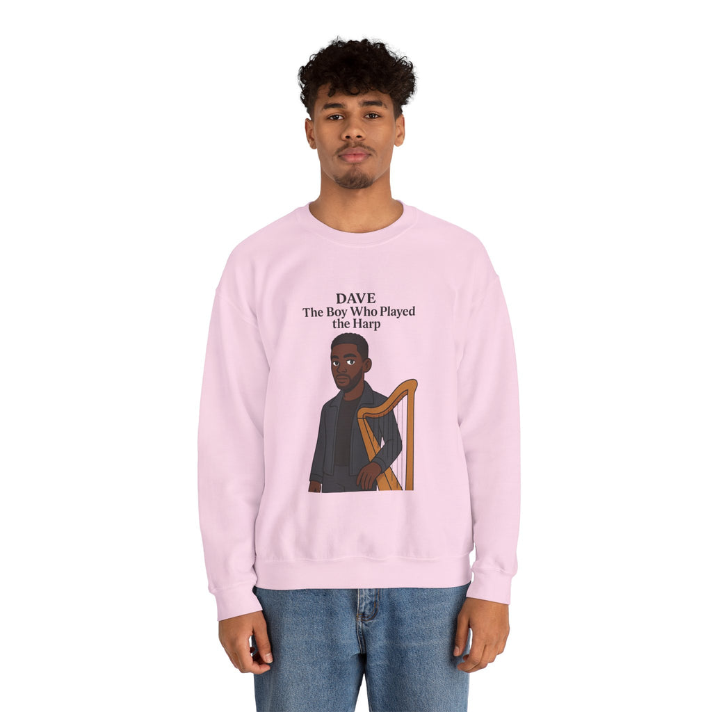 Dave Sweatshirt — "The Boy Who Played the Harp" Graphic Crewneck