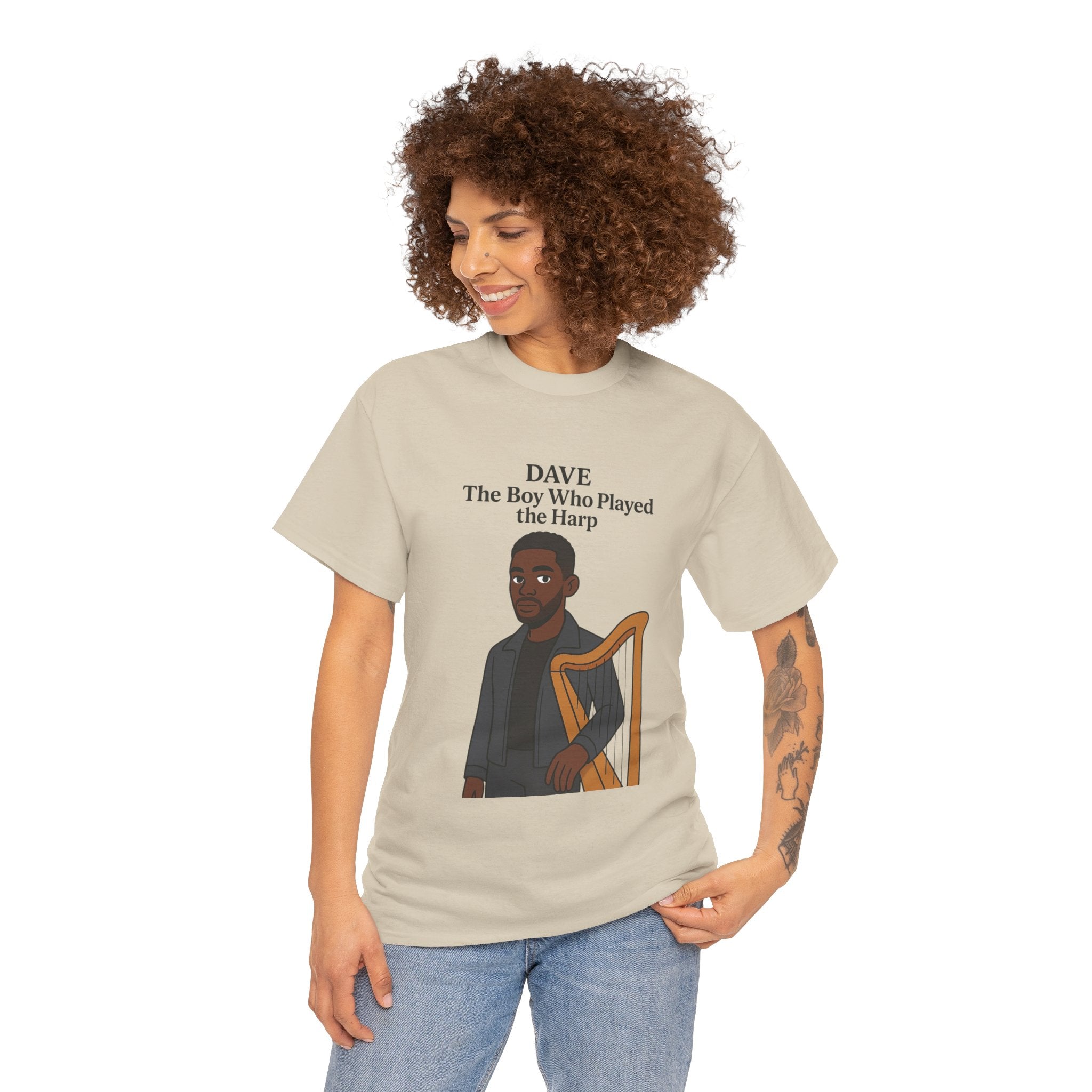 Dave T-Shirt — "The Boy Who Played the Harp" Graphic Tee