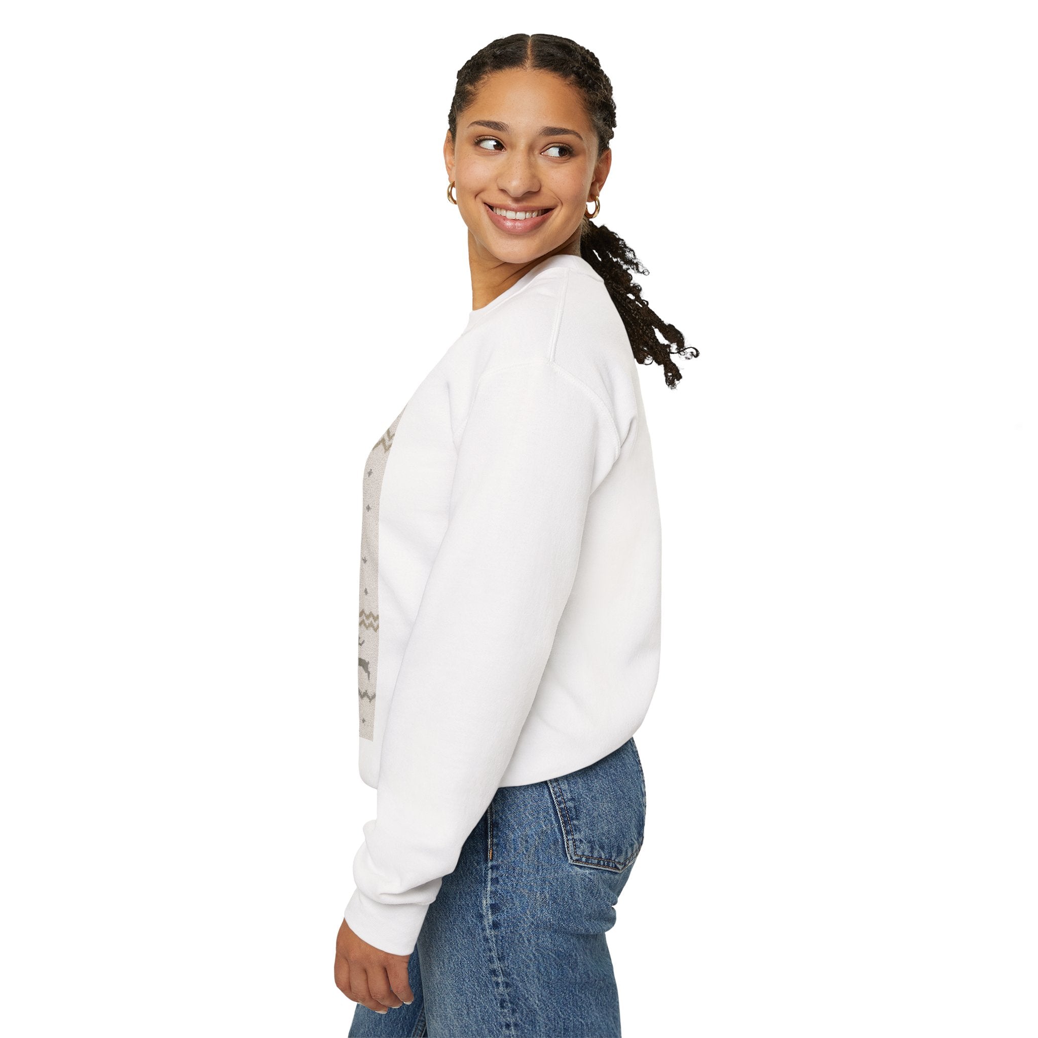 Real Madrid White and Gold Sweatshirt